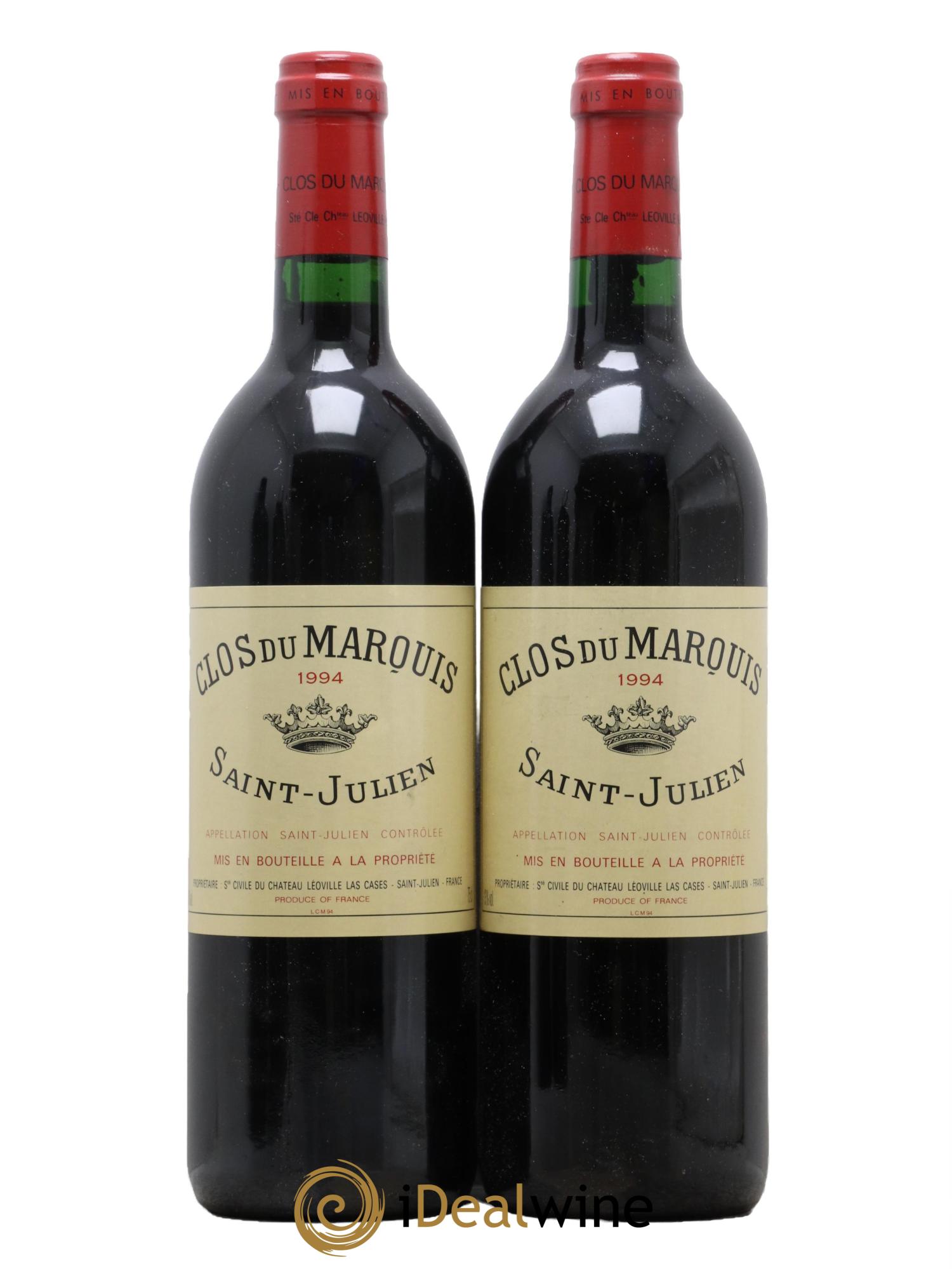 Clos du Marquis  1994 - Lot de 2 bouteilles - 0