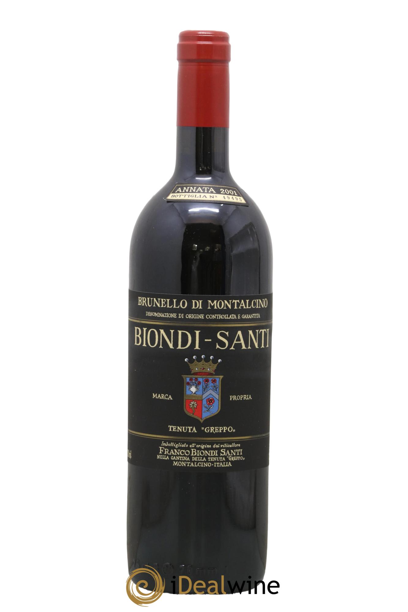 Brunello di Montalcino DOCG Biondi-Santi Tenuta Greppo 2001 - Lot of 1 bottle - 0