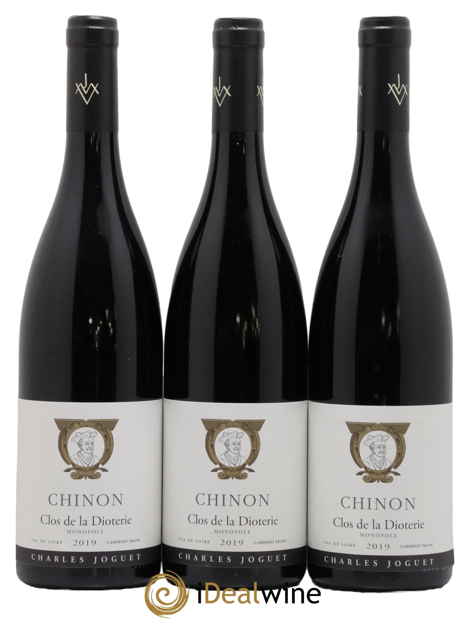 Chinon Clos de La Dioterie Charles Joguet  2019 - Lotto di 3 bottiglie - 0