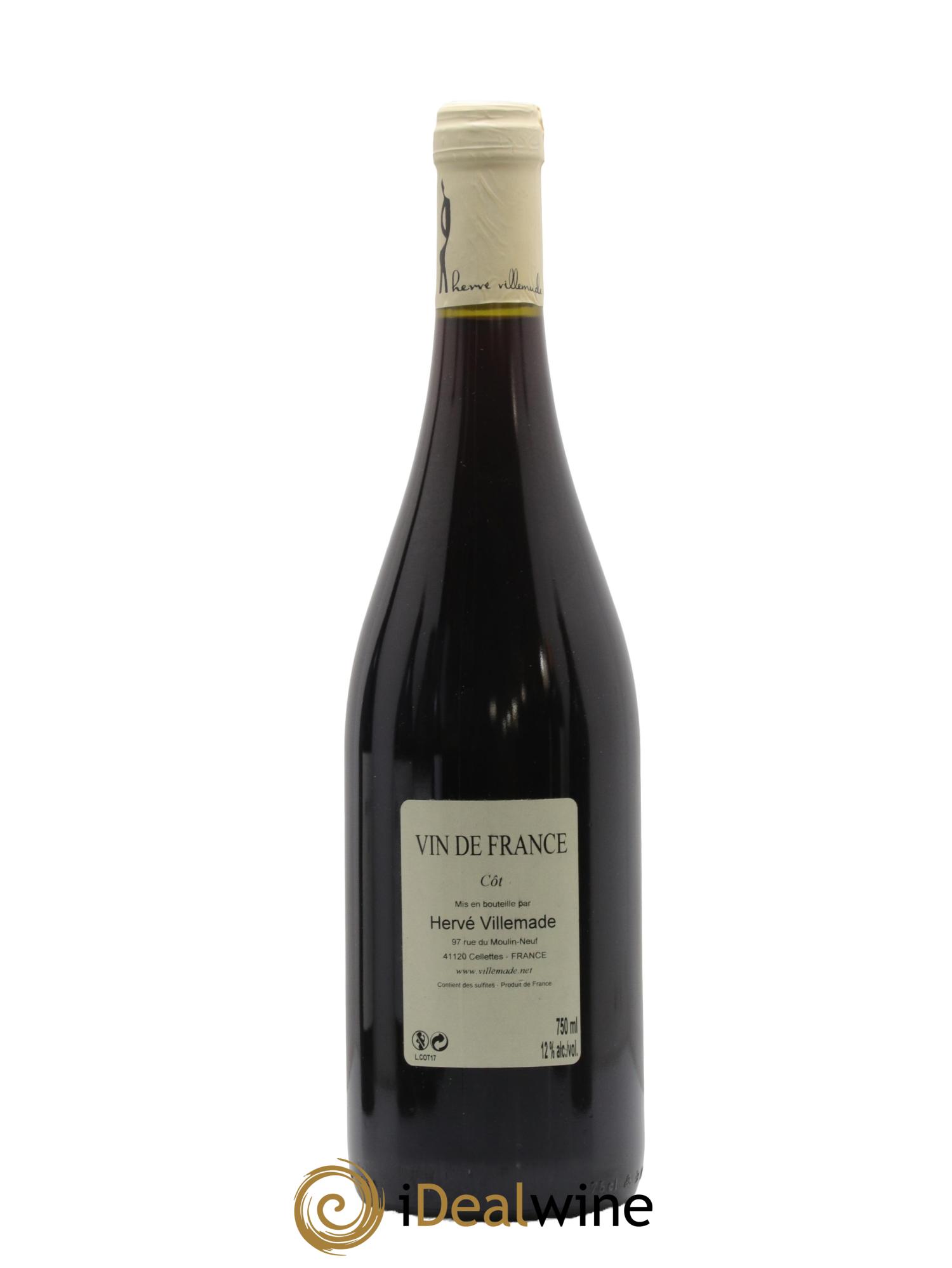 Vin de France Cot Hervé Villemade 2017 - Lotto di 1 bottiglia - 1