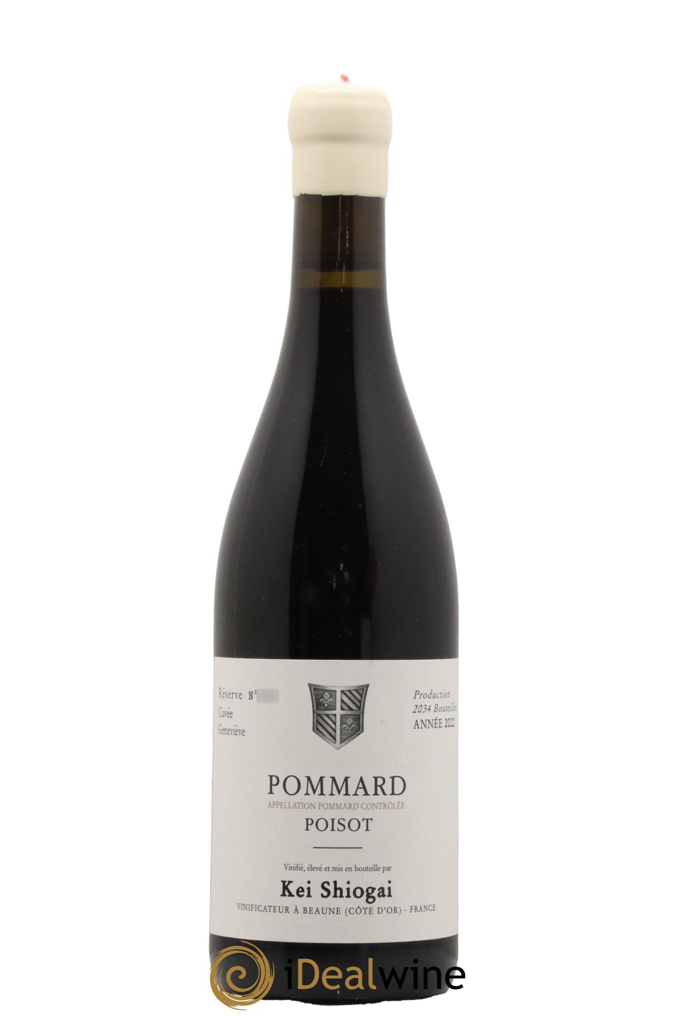 Pommard Poisot Cuvée Genevieve Kei Shiogai 2022 - Lot de 1 bouteille - 0