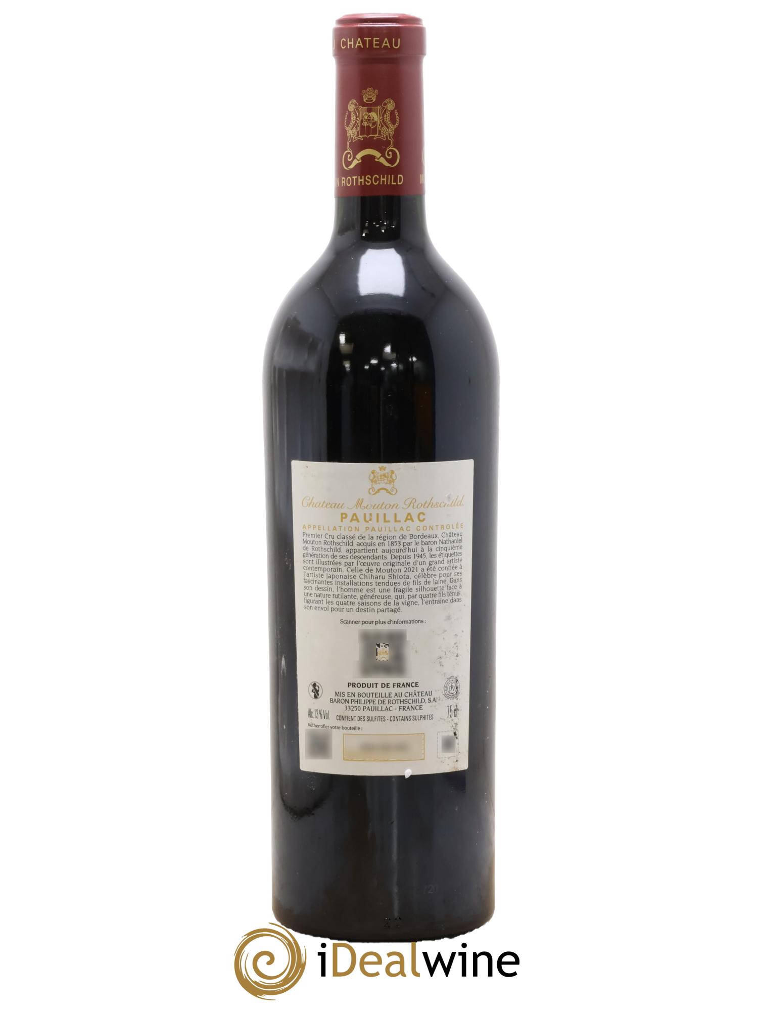 Château Mouton Rothschild 1er Grand Cru Classé 2021 - Lot of 1 bottle - 1