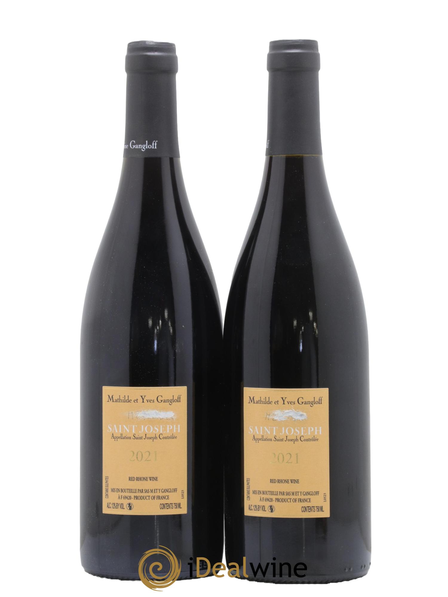 Saint-Joseph Gangloff (Domaine) Segni di penna sull'etichetta 2021 - Lotto di 2 bottiglie - 1