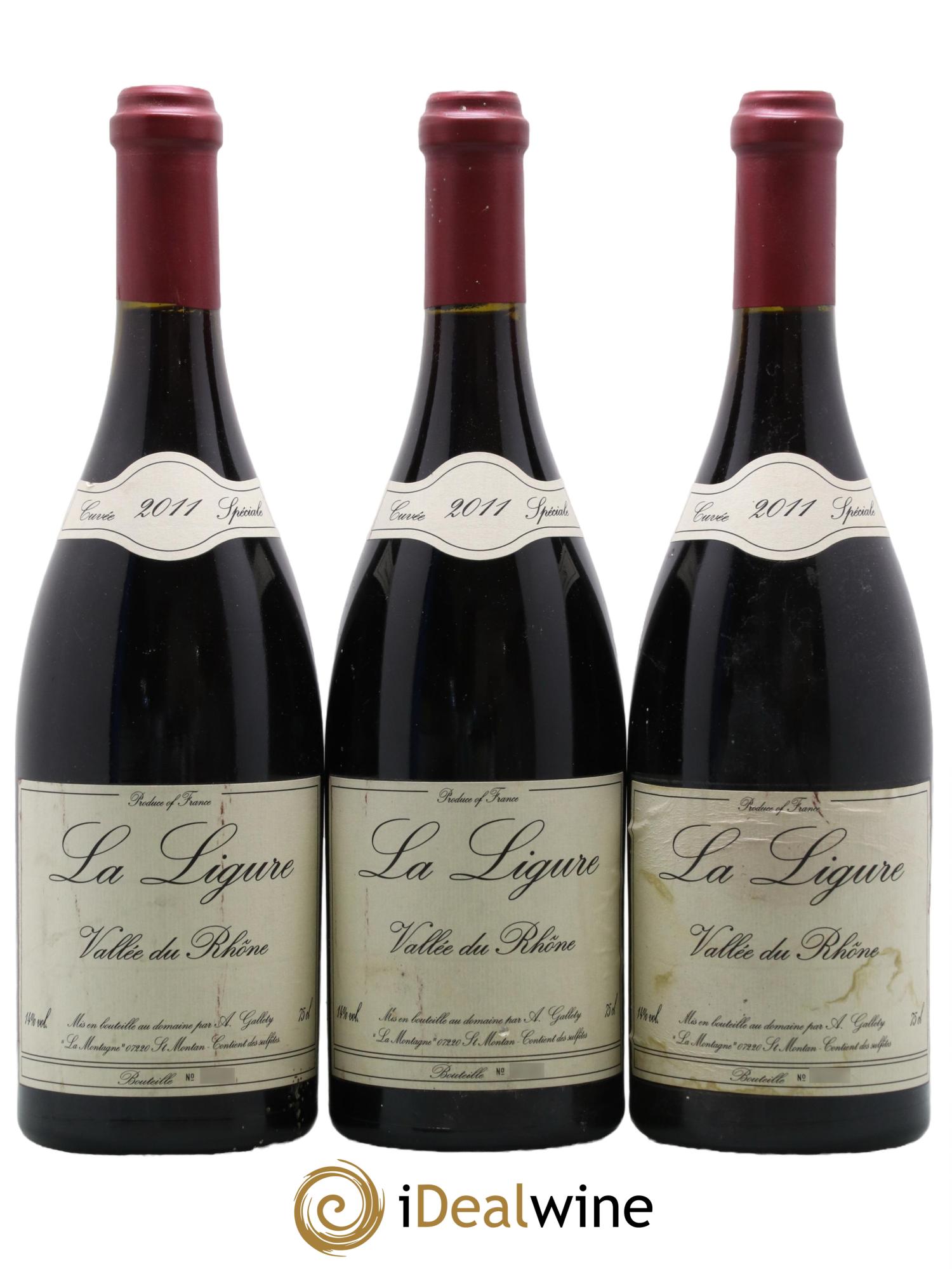Côtes du Vivarais La Ligure Gallety (Domaine) 2011 - Lot de 3 bouteilles - 0