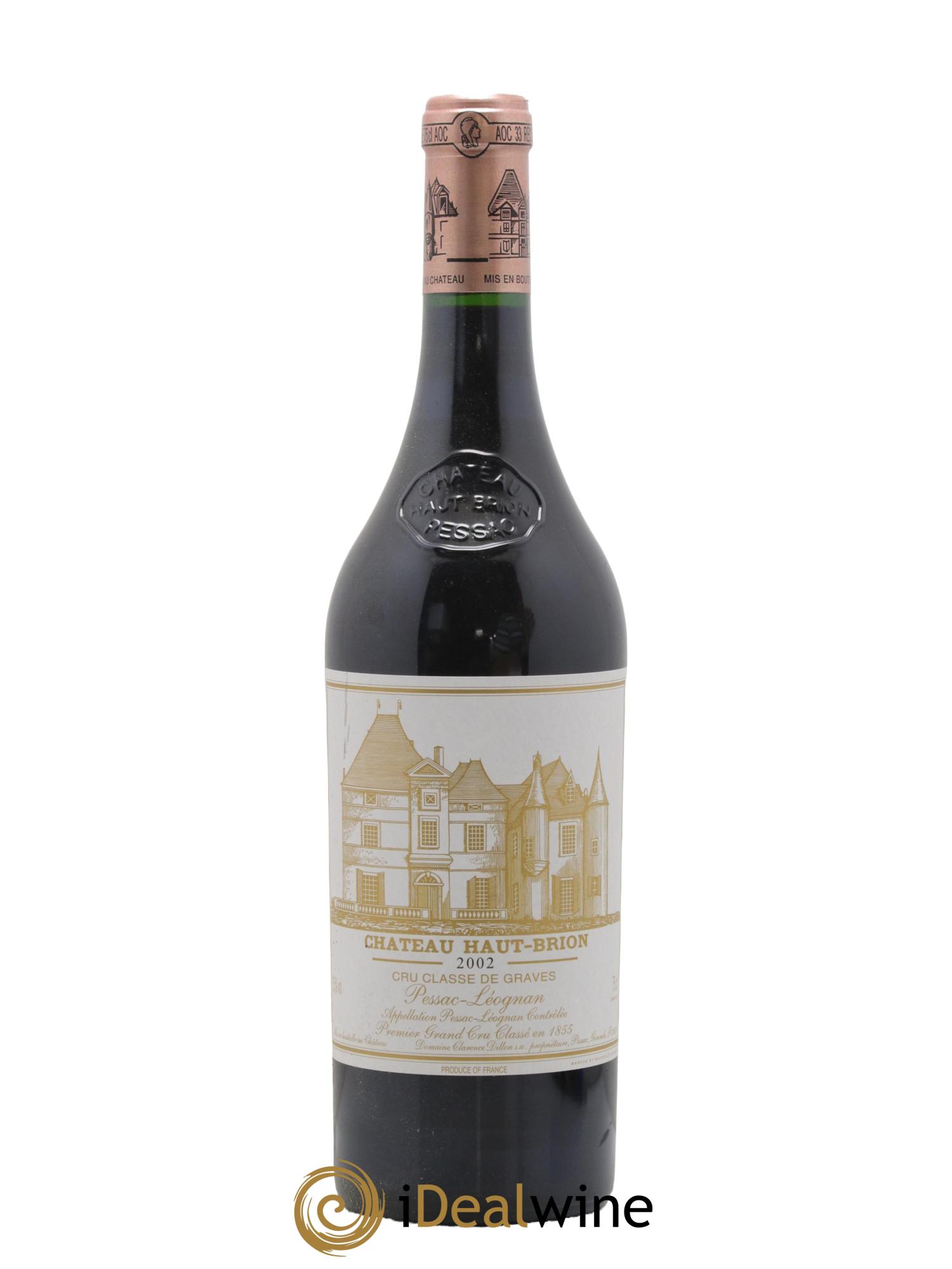Château Haut Brion 1er Grand Cru Classé 2002 - Lot de 1 bouteille - 0