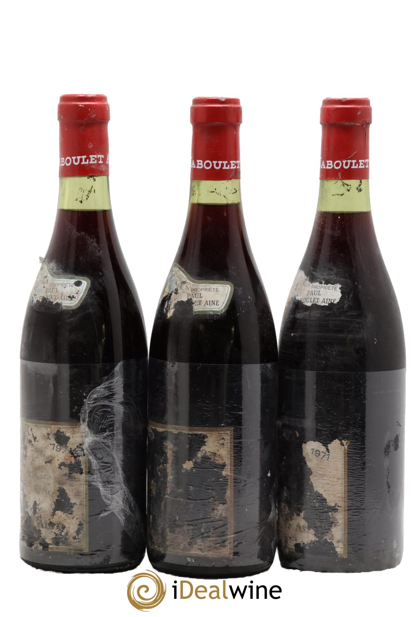 Hermitage La Chapelle Paul Jaboulet Ainé 1971 - Lot de 3 bouteilles - 1