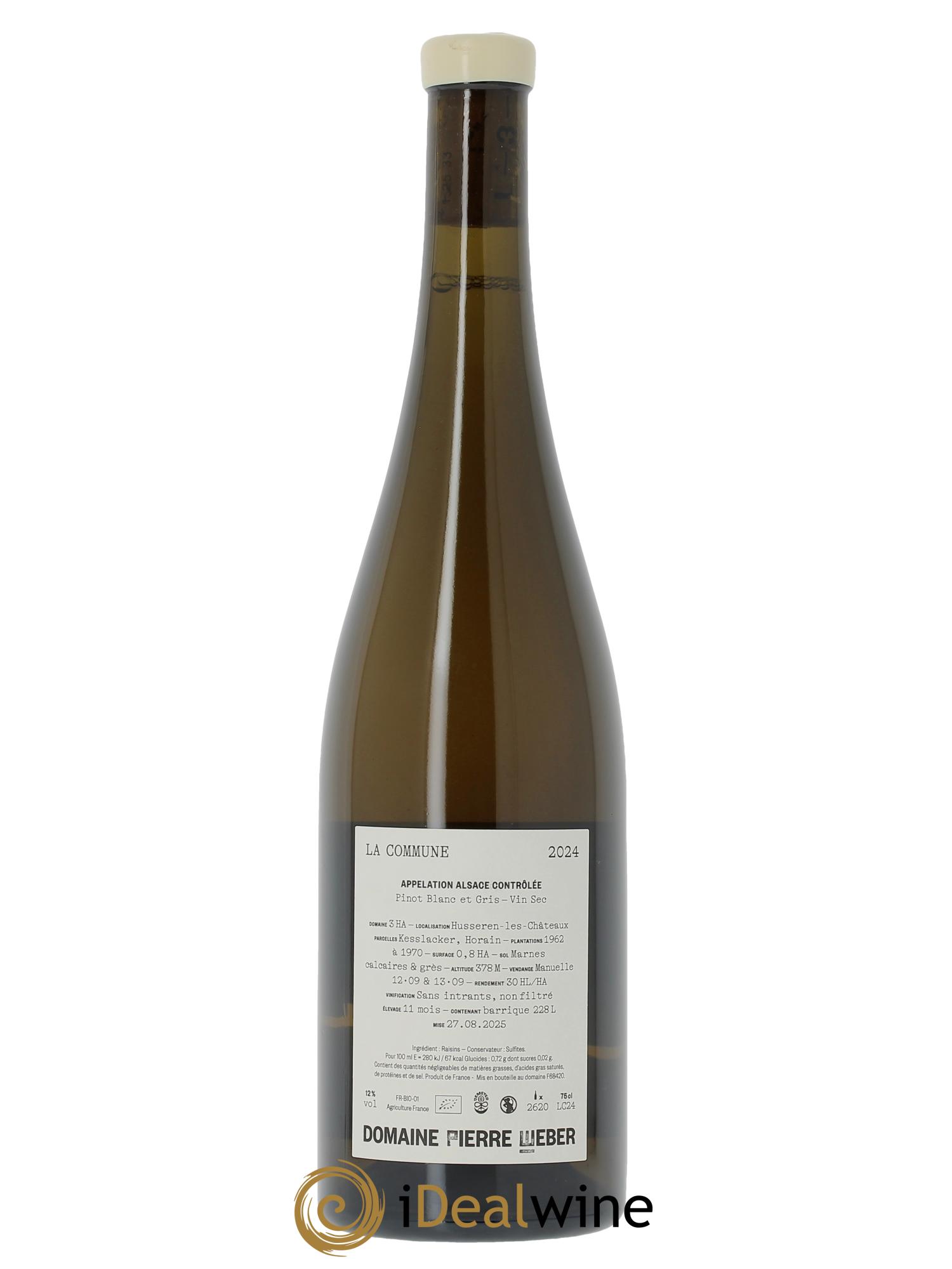 Alsace La Commune Pierre Weber  2024 - Lotto di 1 bottiglia - 1