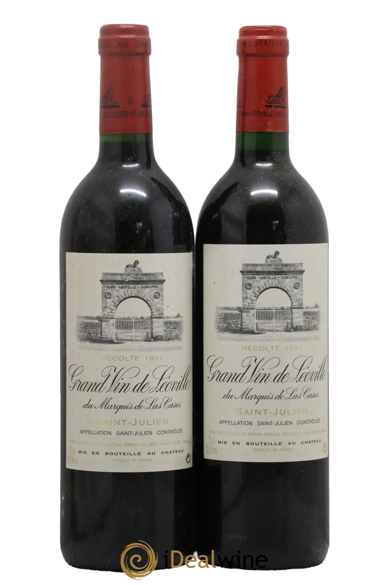 Château Léoville Las Cases 2ème Grand Cru Classé 1997 - Lot of 2 bottles - 0