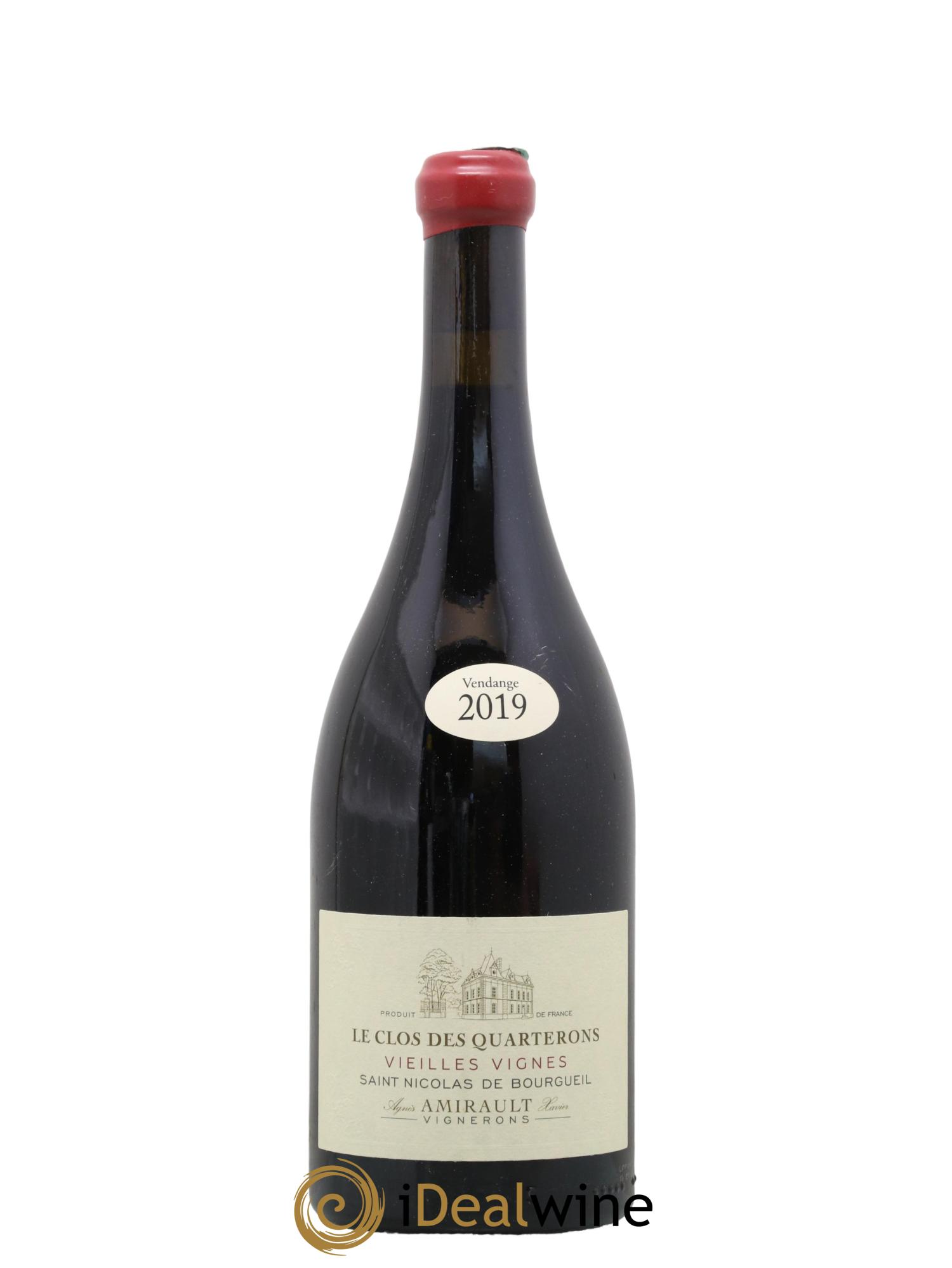 Saint-Nicolas de Bourgueil Le Clos des Quarterons Vieilles Vignes Agnès et Xavier Amirault 2019 - Lot de 1 bouteille - 0