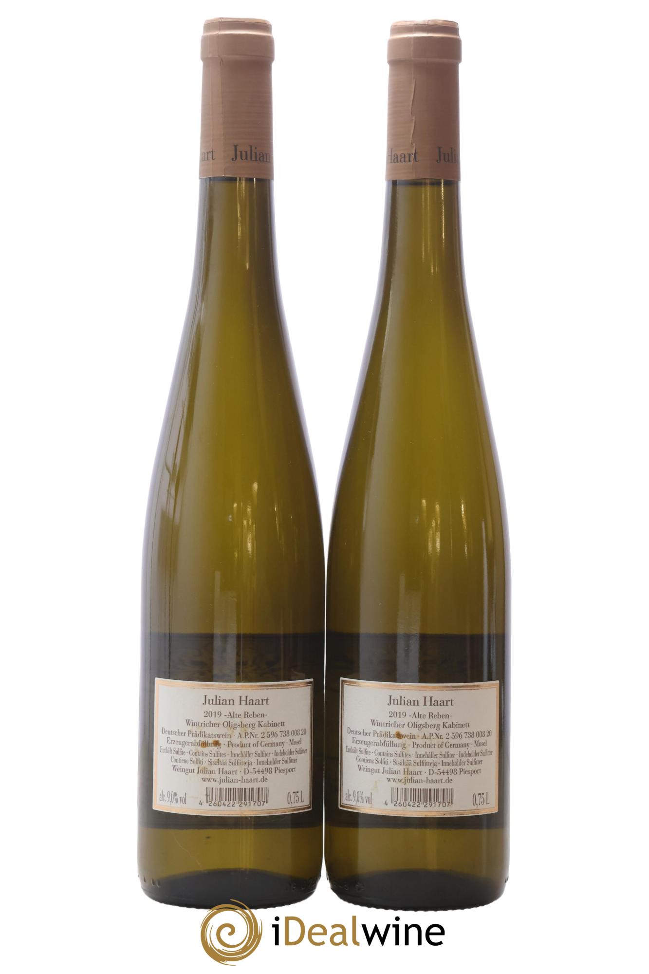 Allemagne Wintricher Ohligsberg Kabinett Alte Reben Julian Haart 2019 - Posten von 2 Flaschen - 1