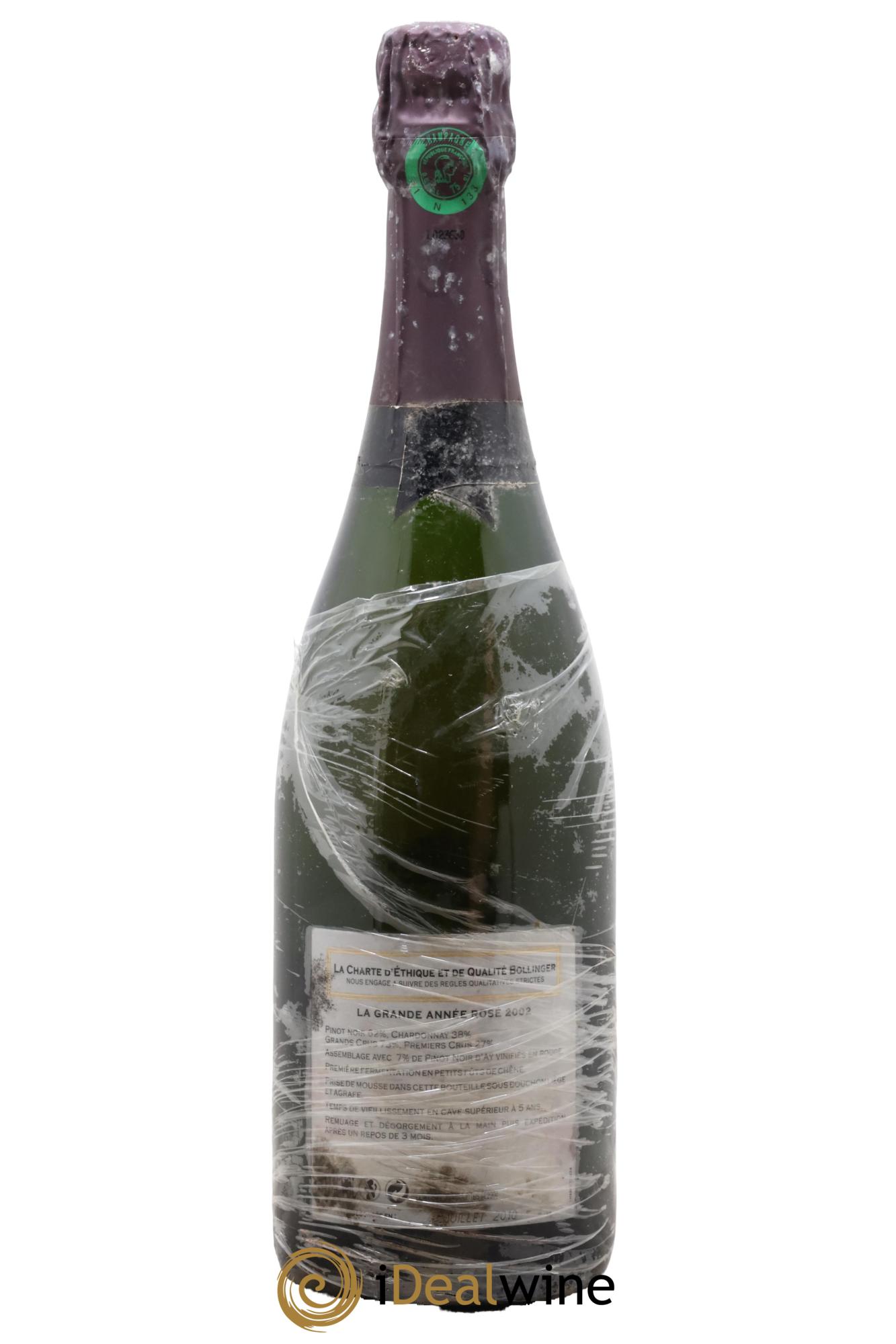 Grande Année Brut Bollinger 2002 - Lot of 1 bottle - 1