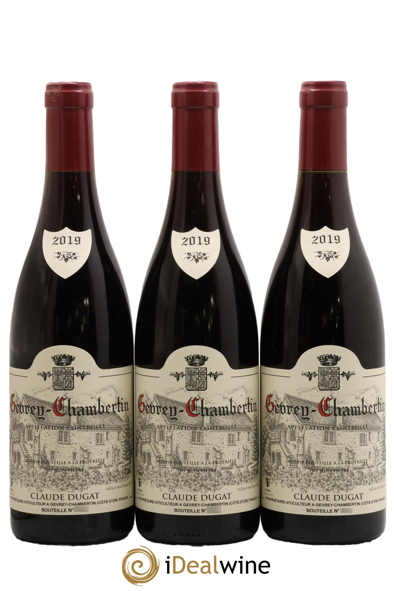 Gevrey-Chambertin Claude Dugat 2019 - Posten von 3 Flaschen - 0