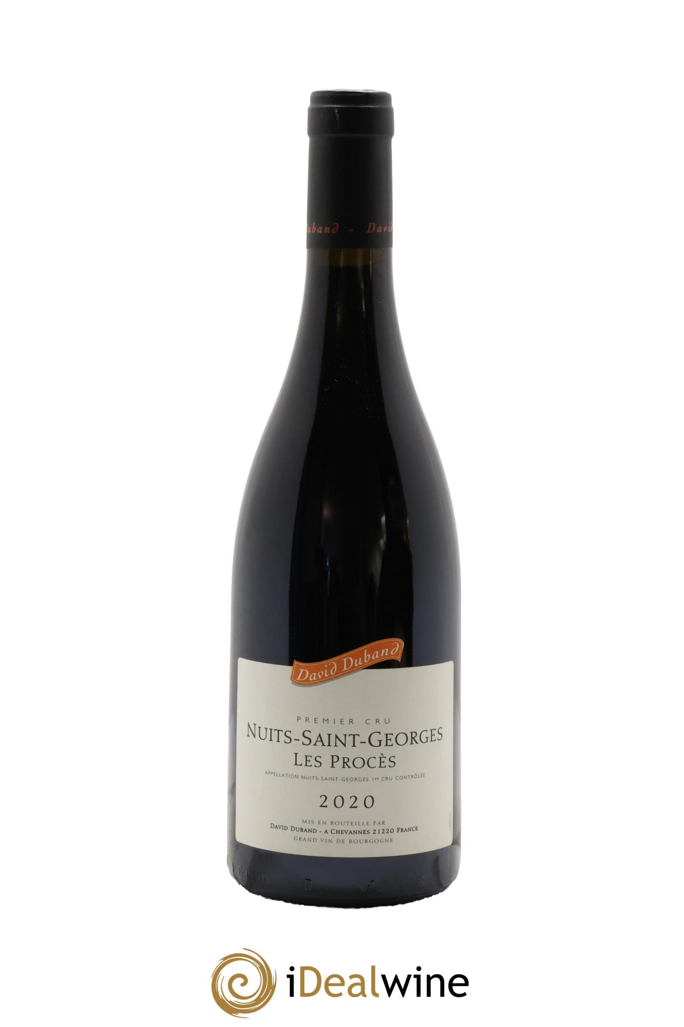 Nuits-Saint-Georges 1er Cru Les Procès David Duband (Domaine) 2020 - Lot de 1 bouteille - 0