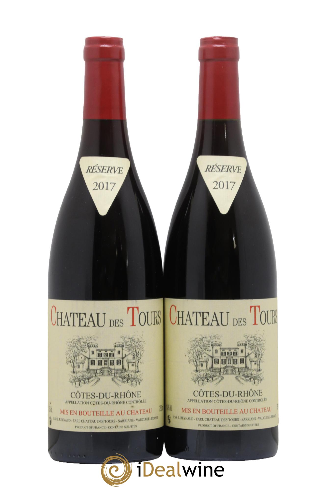 Côtes-du-Rhône Château des Tours Emmanuel Reynaud 2017 - Lot of 2 bottles - 0