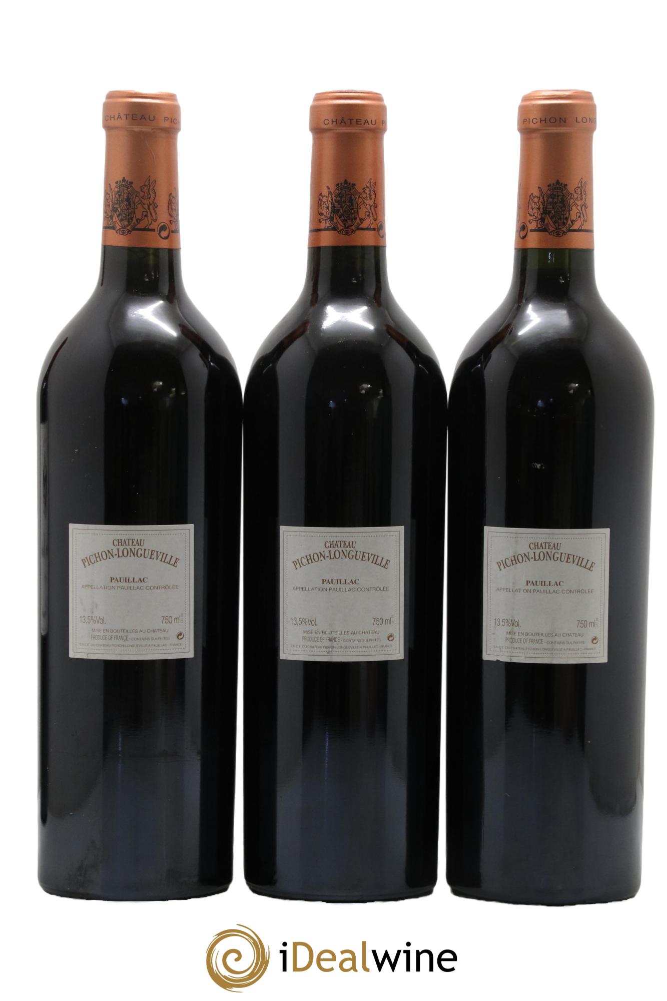 Pichon Longueville Baron 2ème Grand Cru Classé 2005 - Lot de 3 bouteilles - 1