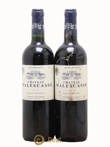 Château Malescasse Cru Bourgeois Exceptionnel 2010 - Lot de 2 bouteilles - 0