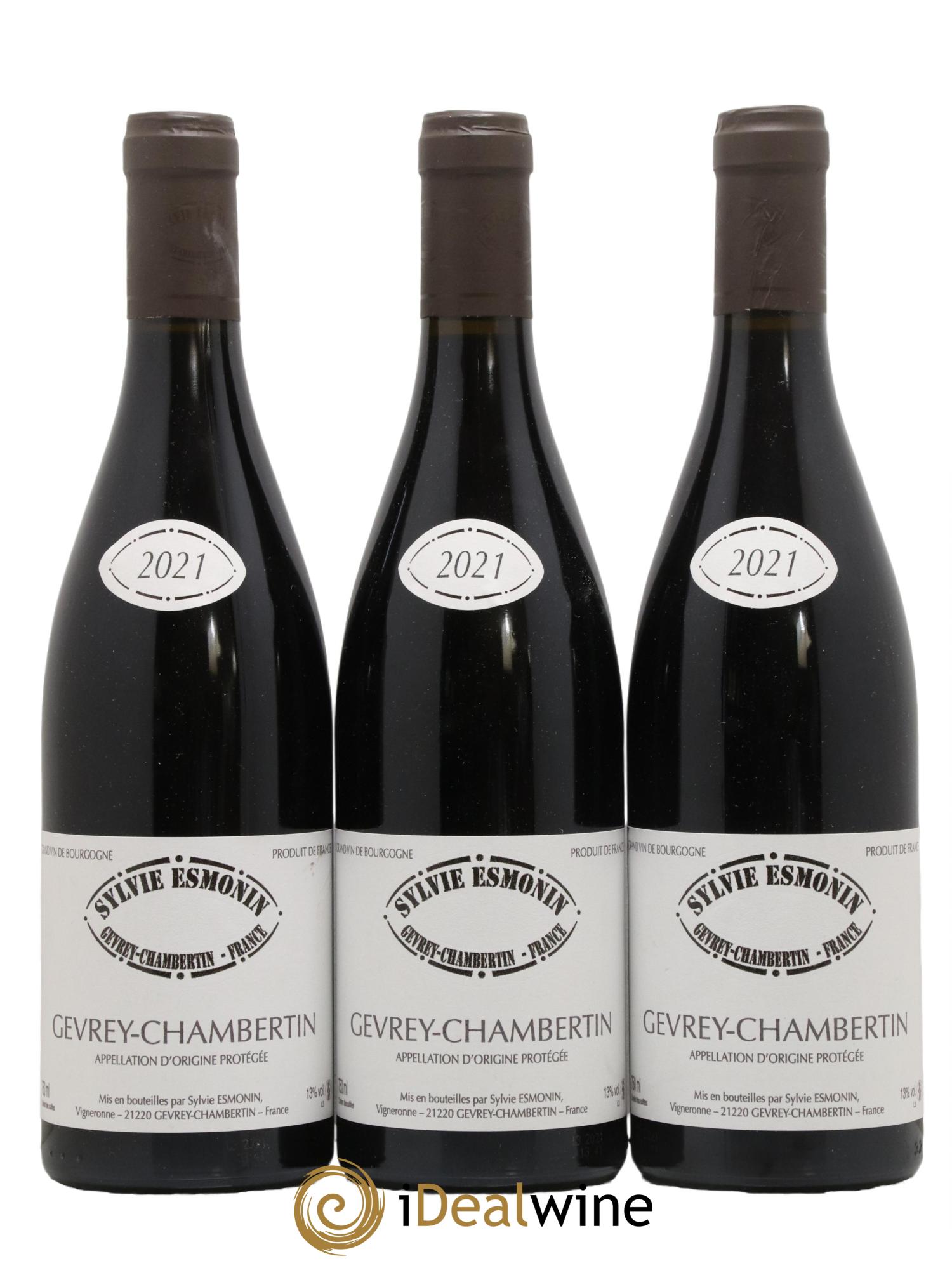 Gevrey-Chambertin Sylvie Esmonin 2021 - Lot de 3 bouteilles - 0
