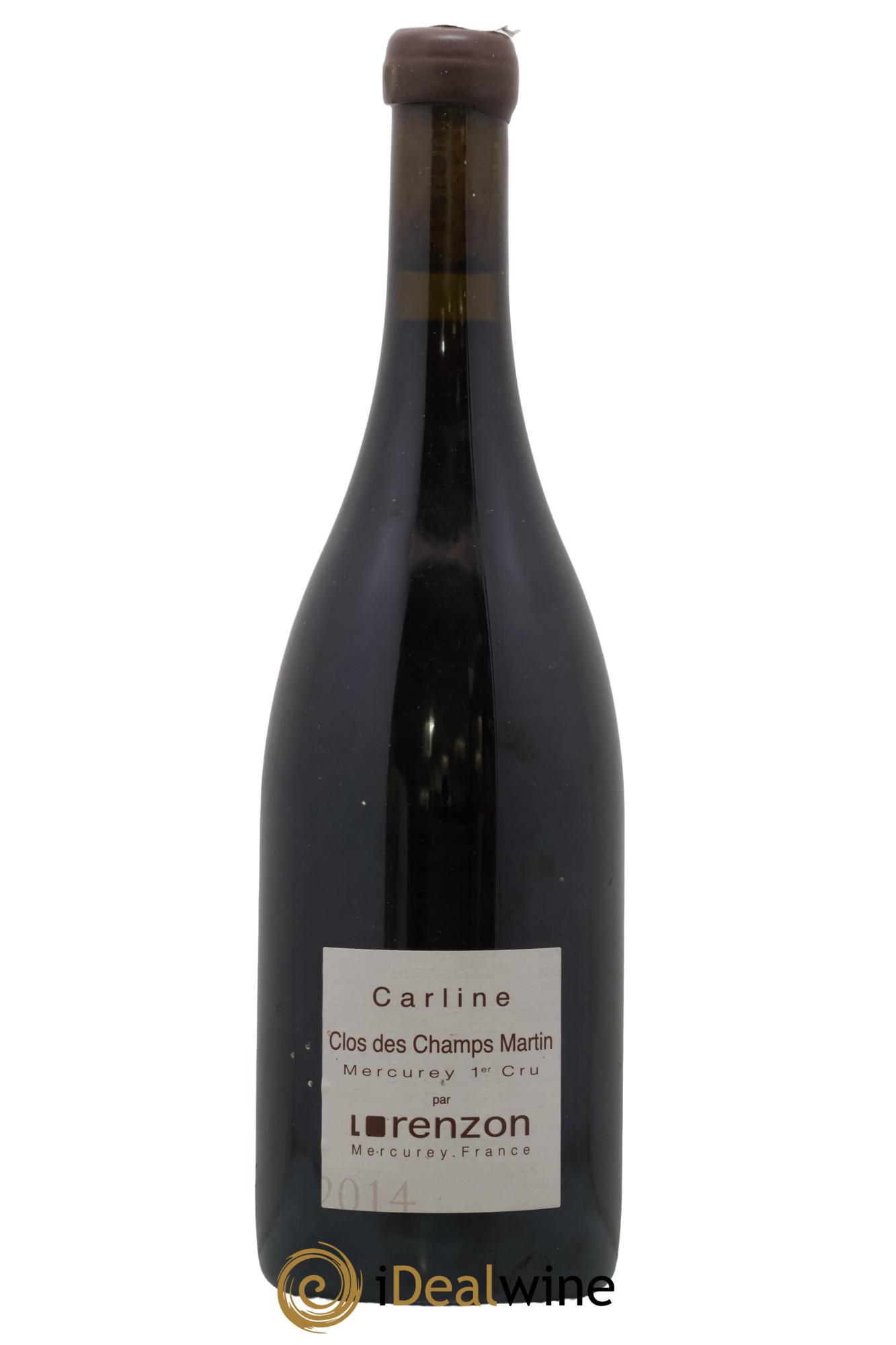 Mercurey 1er Cru Clos des Champs Martin - Carline Bruno Lorenzon 2014 - Lot de 1 bouteille - 0