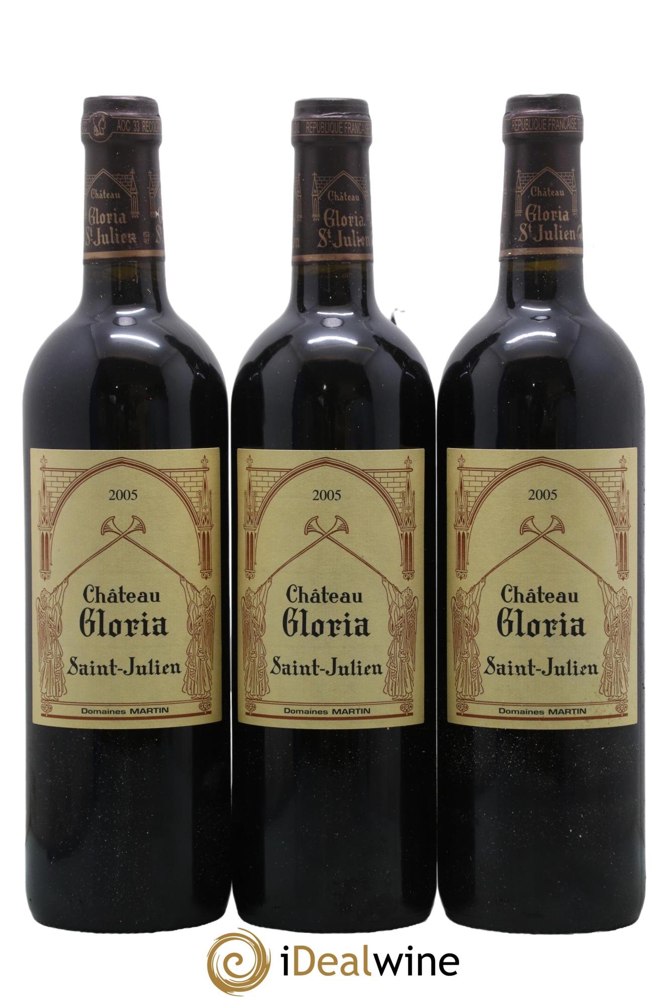 Château Gloria 2005 - Lot de 3 bouteilles - 0