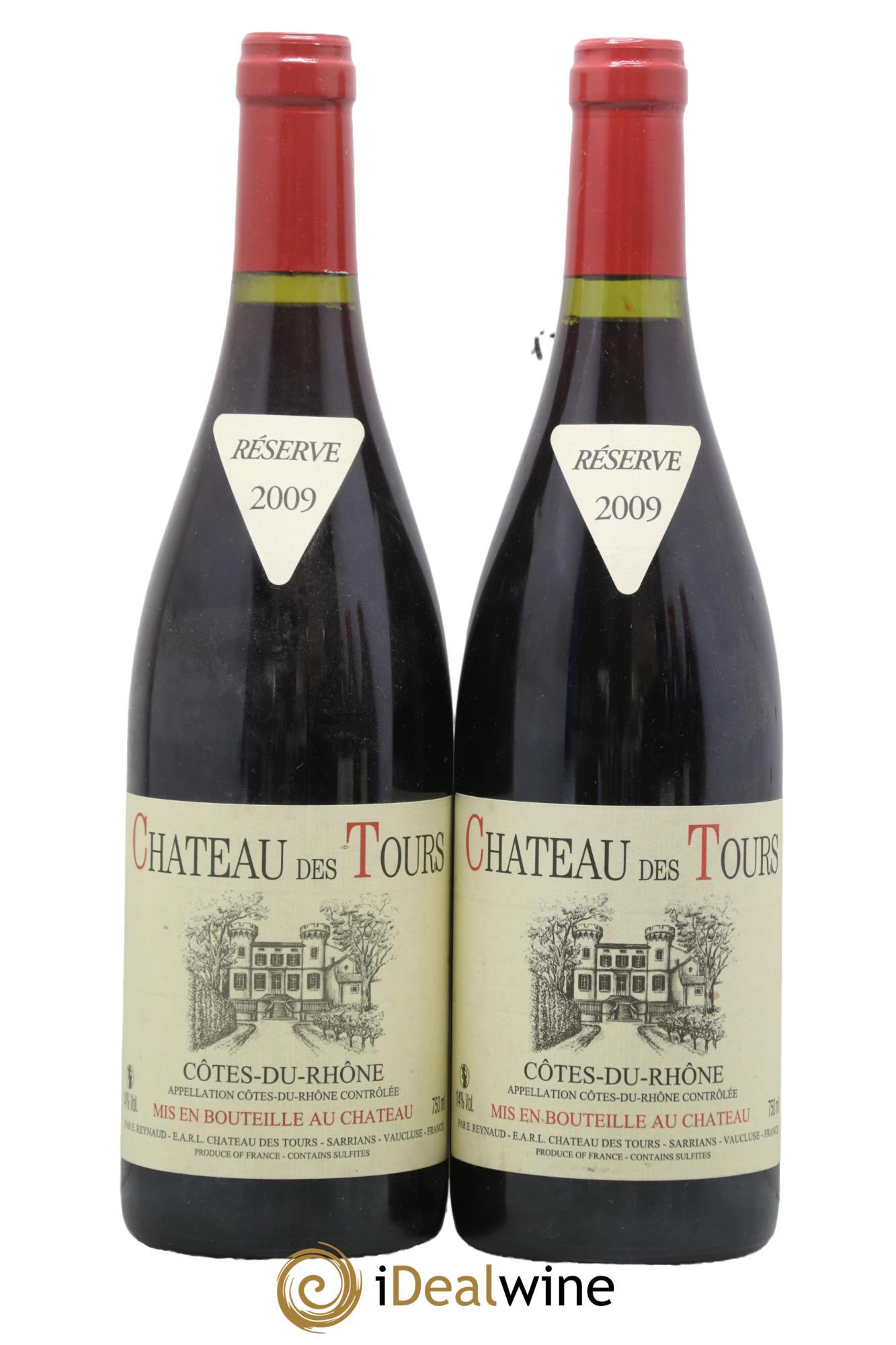 Côtes-du-Rhône Château des Tours Emmanuel Reynaud 2009 - Lotto di 2 bottiglie - 0