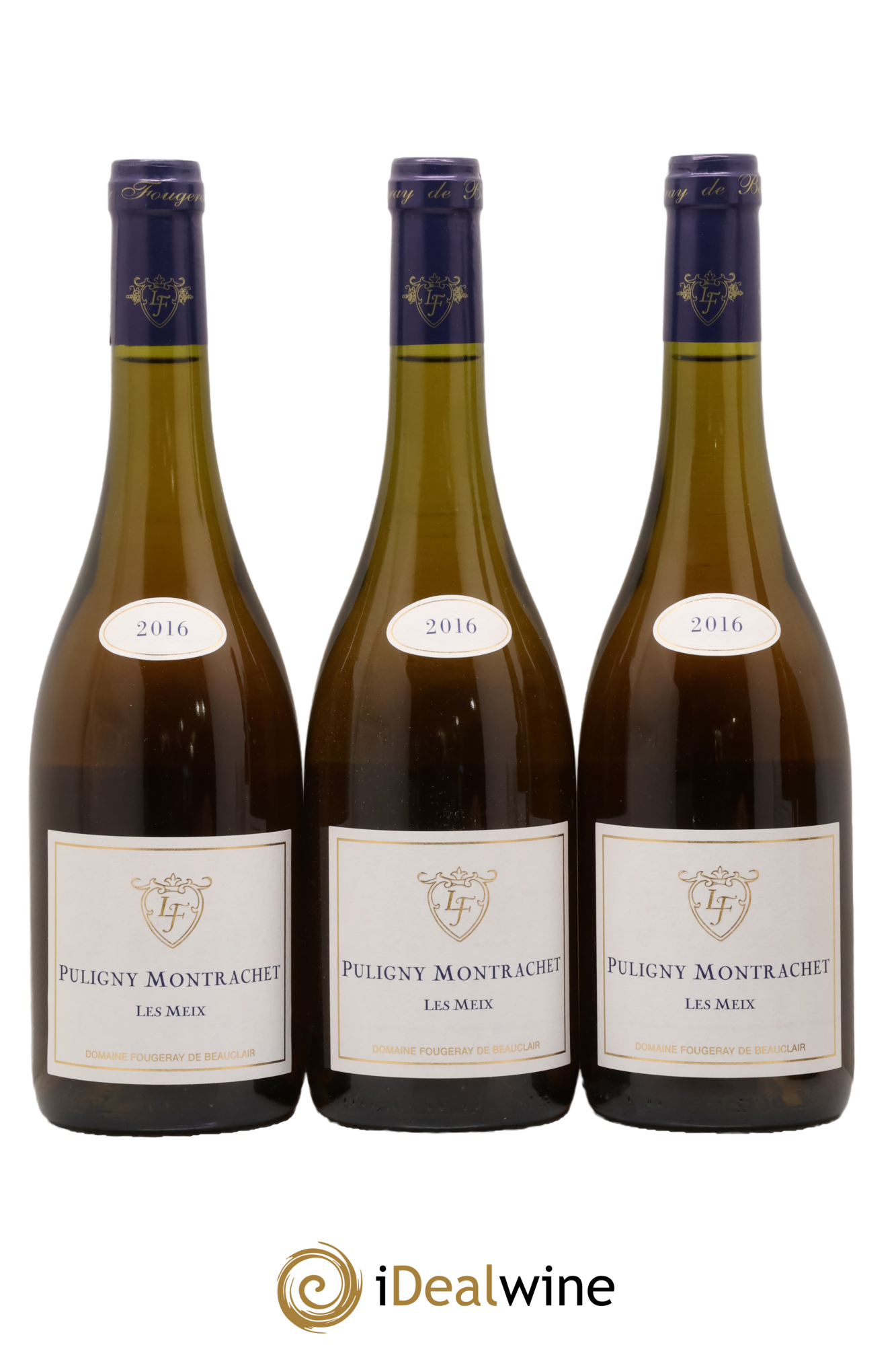 Puligny-Montrachet Les Meix Fougeray de Beauclair 2016 - Lotto di 3 bottiglie - 0