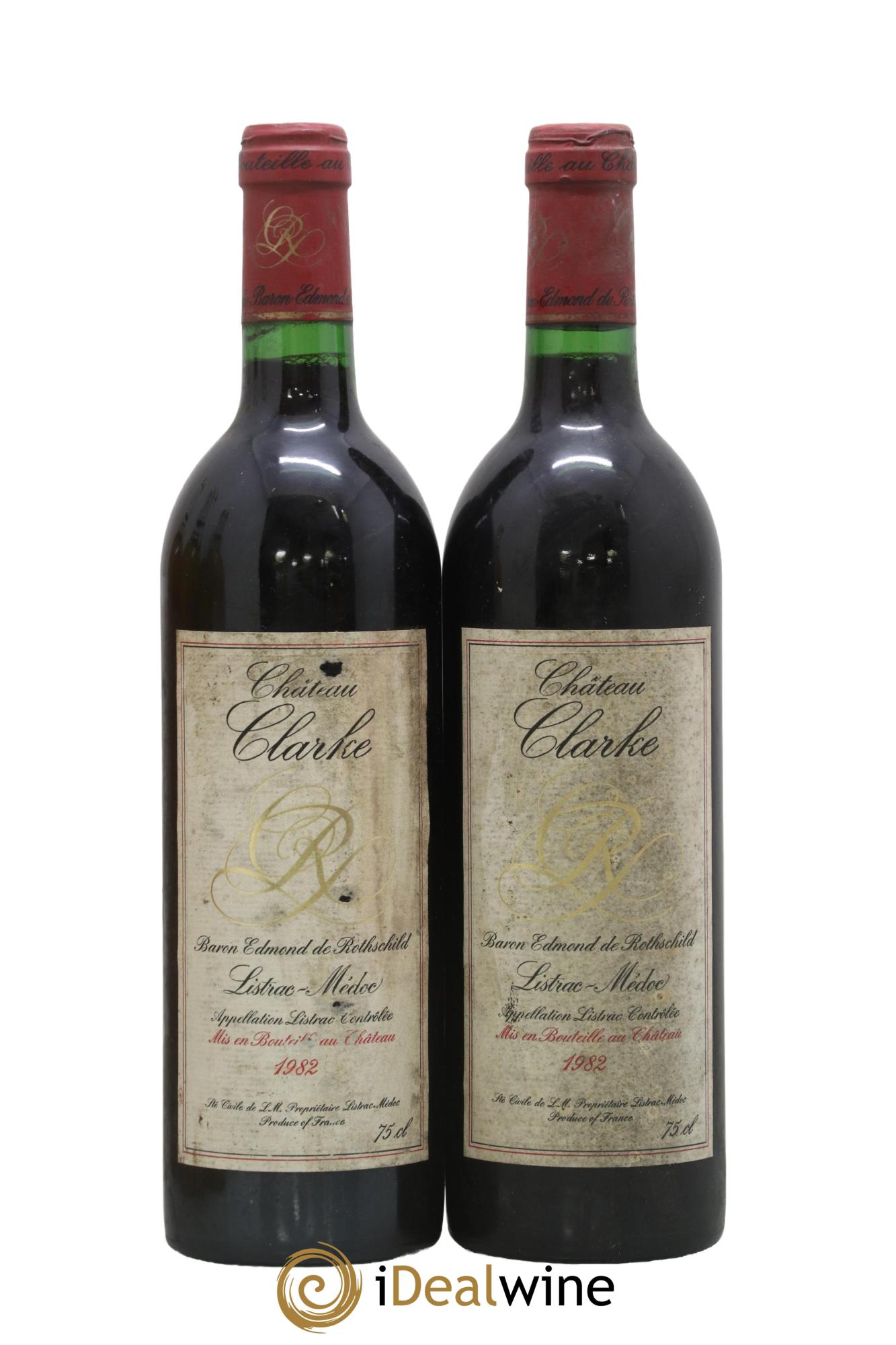 Château Clarke 1982 - Lot de 2 bouteilles - 0