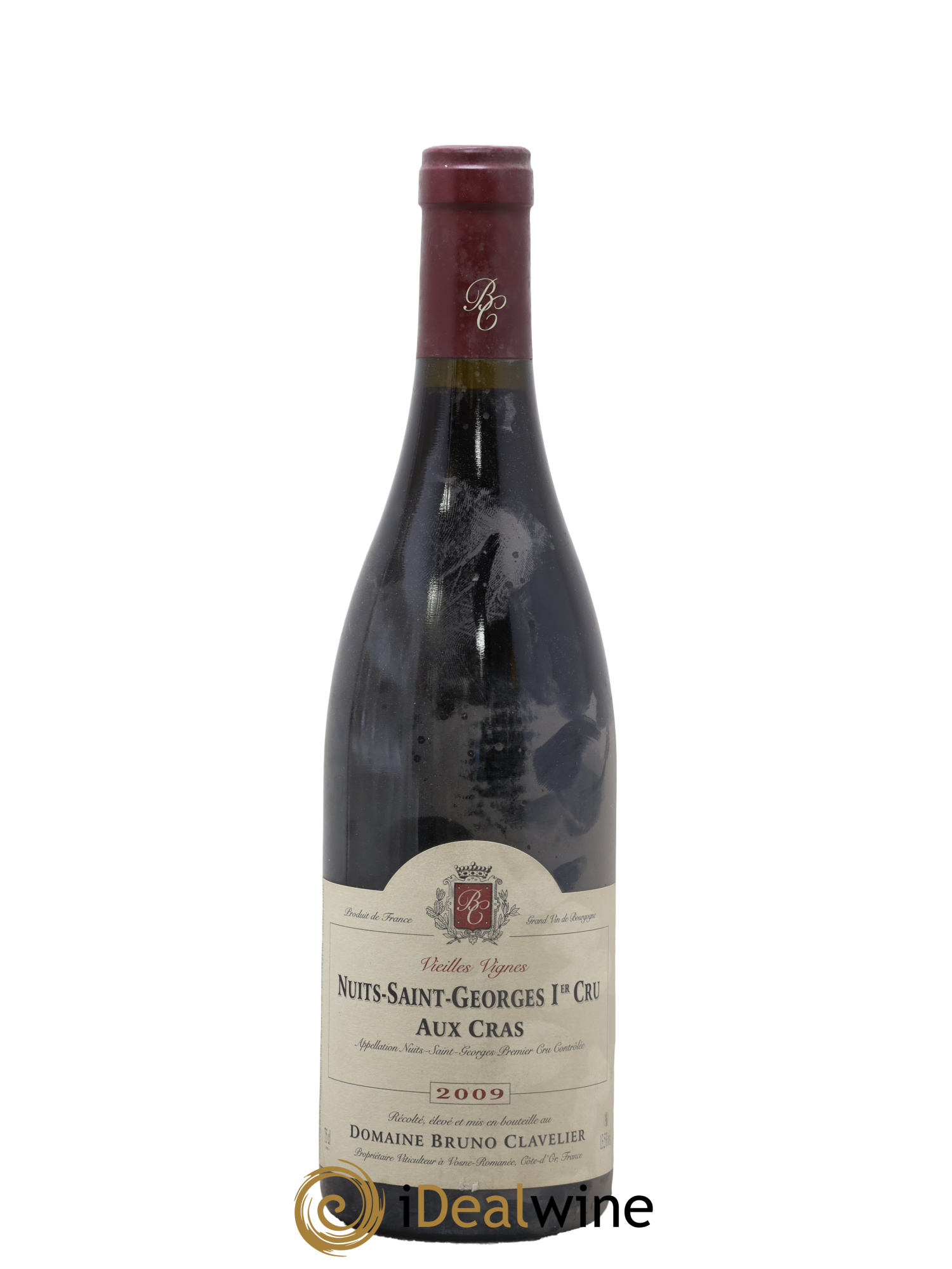 Nuits-Saint-Georges 1er Cru Aux Cras Vieilles Vignes Bruno Clavelier 2009 - Lot de 1 bouteille - 0