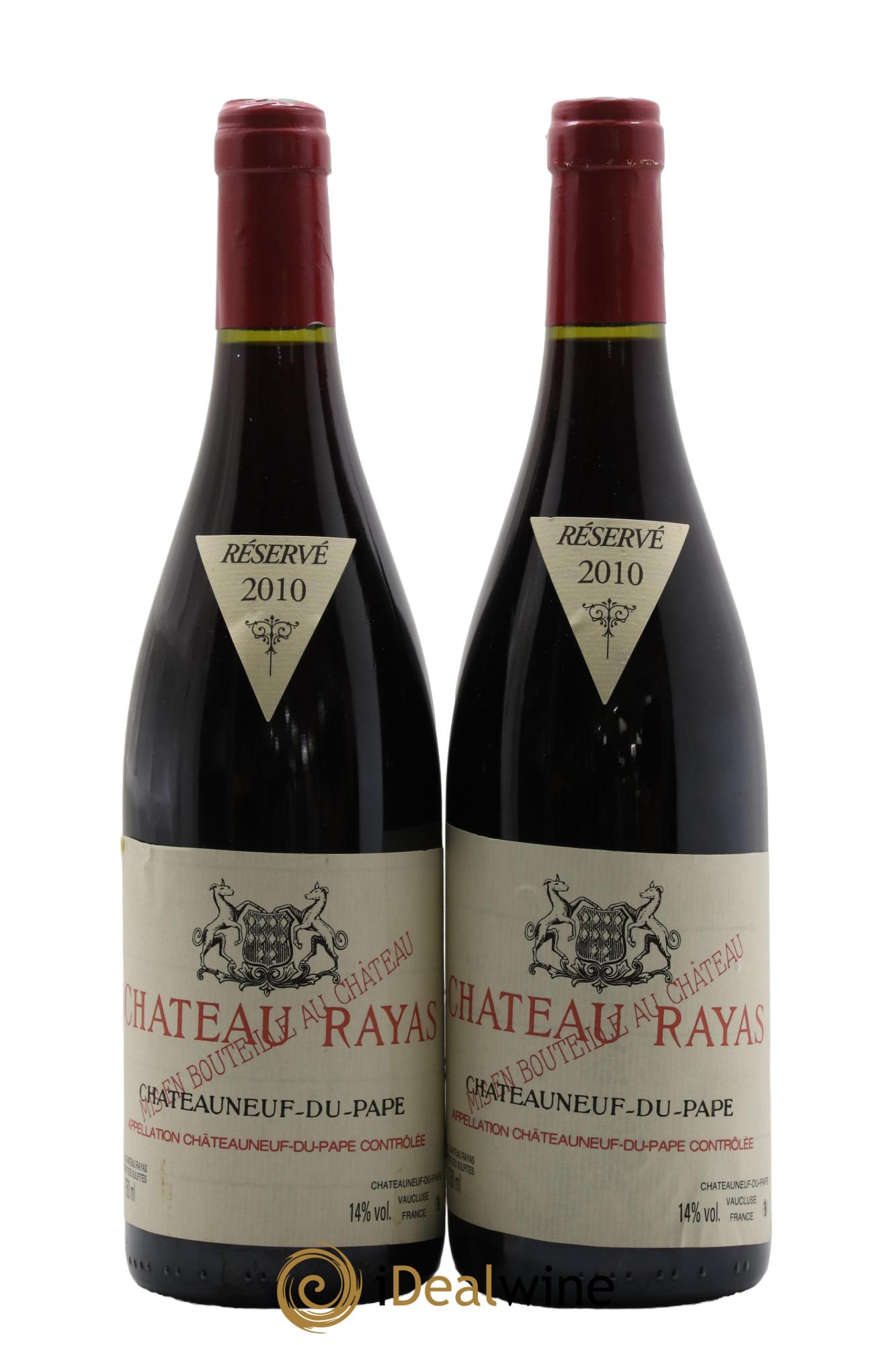Châteauneuf-du-Pape Château Rayas Emmanuel Reynaud 2010 - Lot de 2 bouteilles - 0