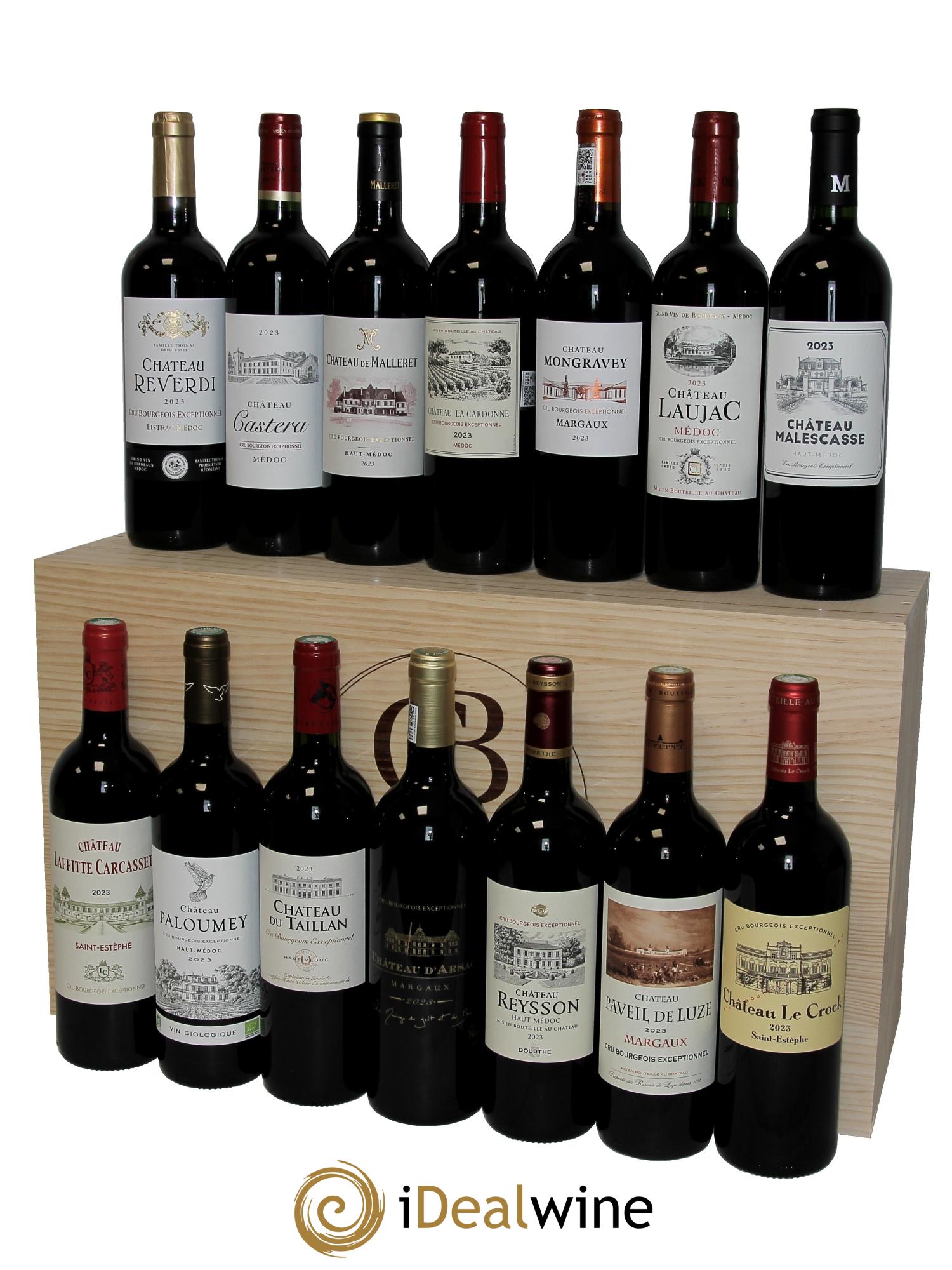 Caisse panachée Les 14 Crus Bourgeois Exceptionnels 2023 - Lot of 14 bottles - 0