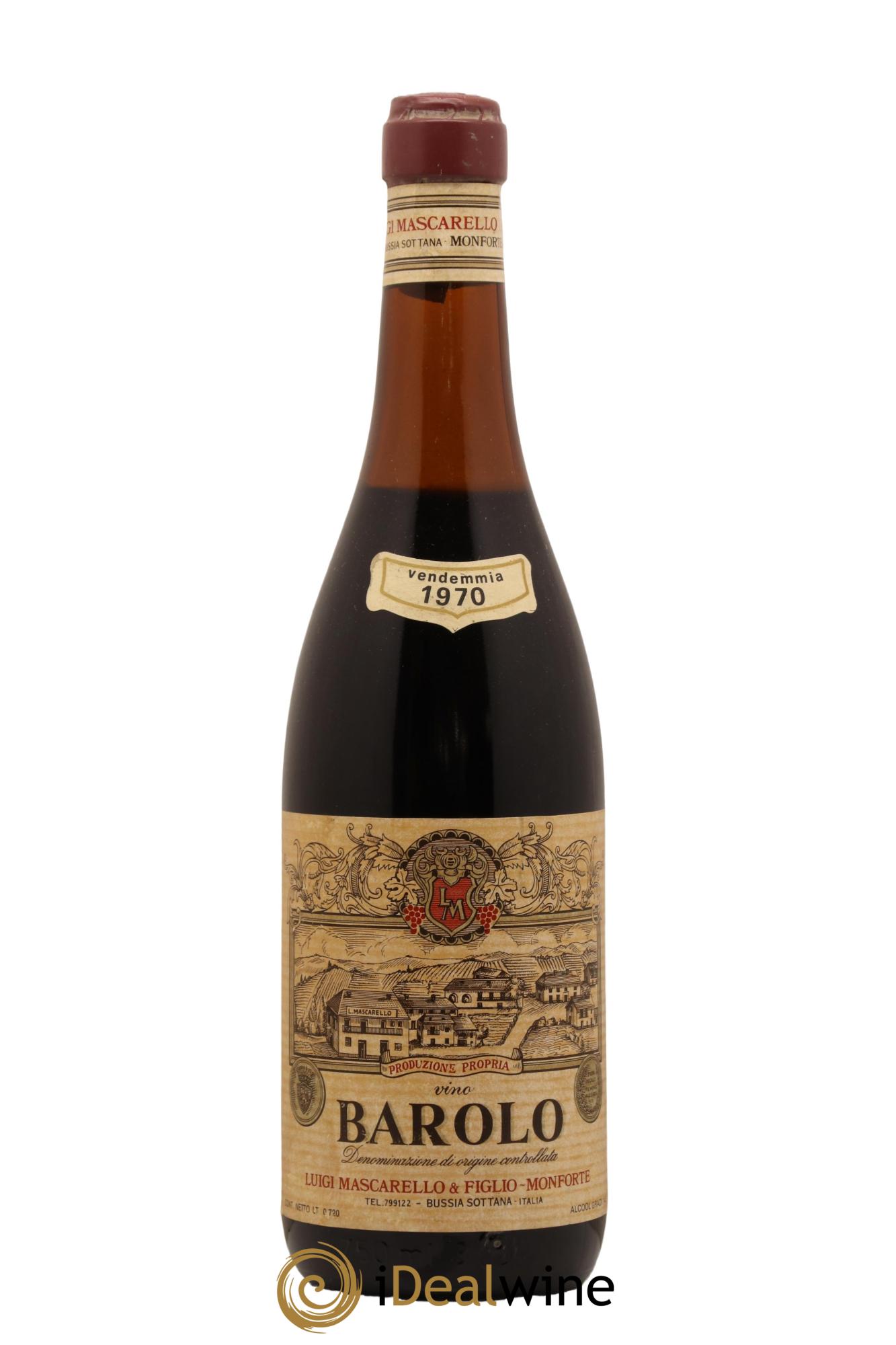 Barolo Mascarello Luigi 1970 - Lot de 1 bouteille - 0