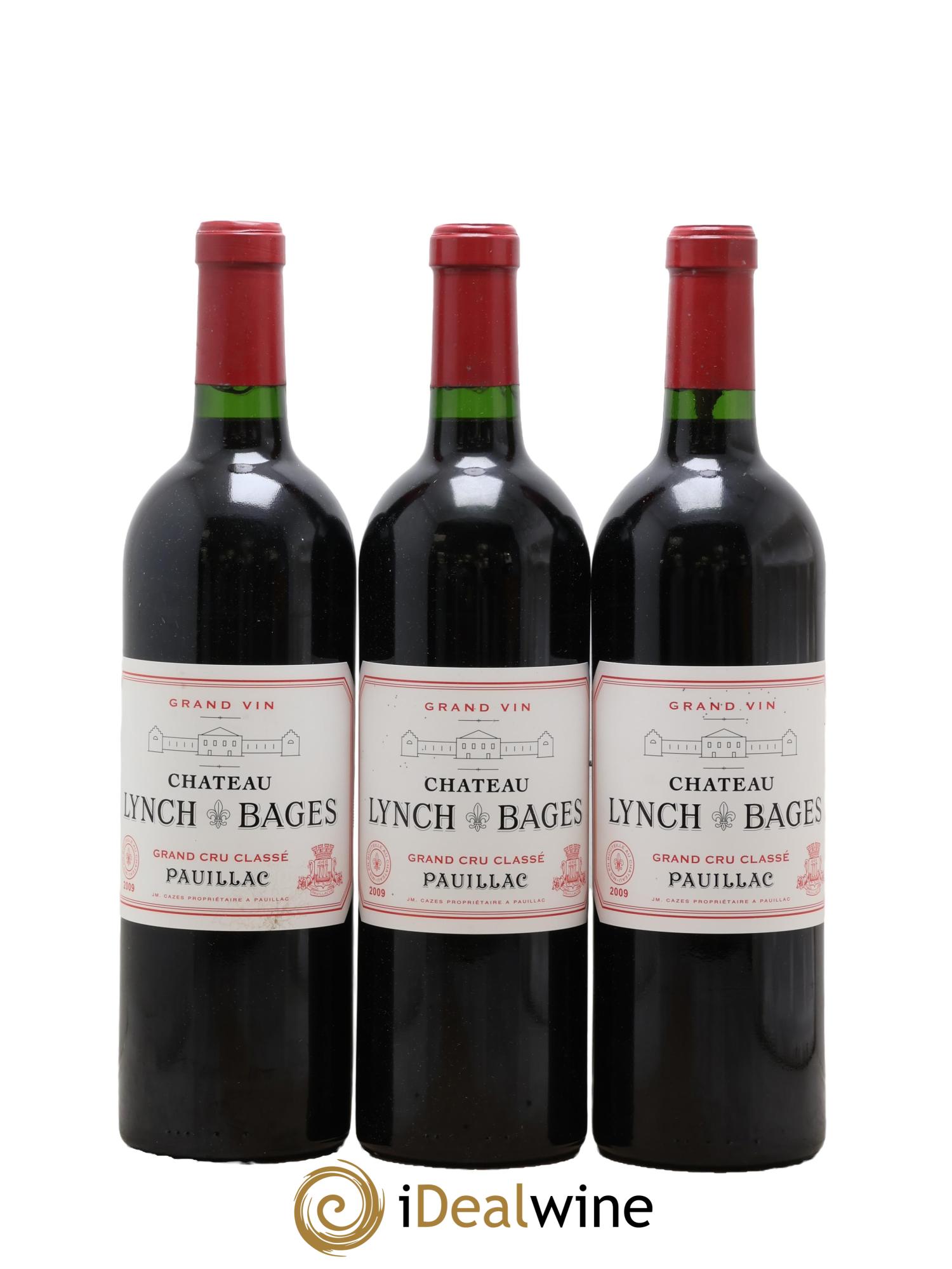Château Lynch Bages 5ème Grand Cru Classé 2009 - Lot de 3 bouteilles - 0