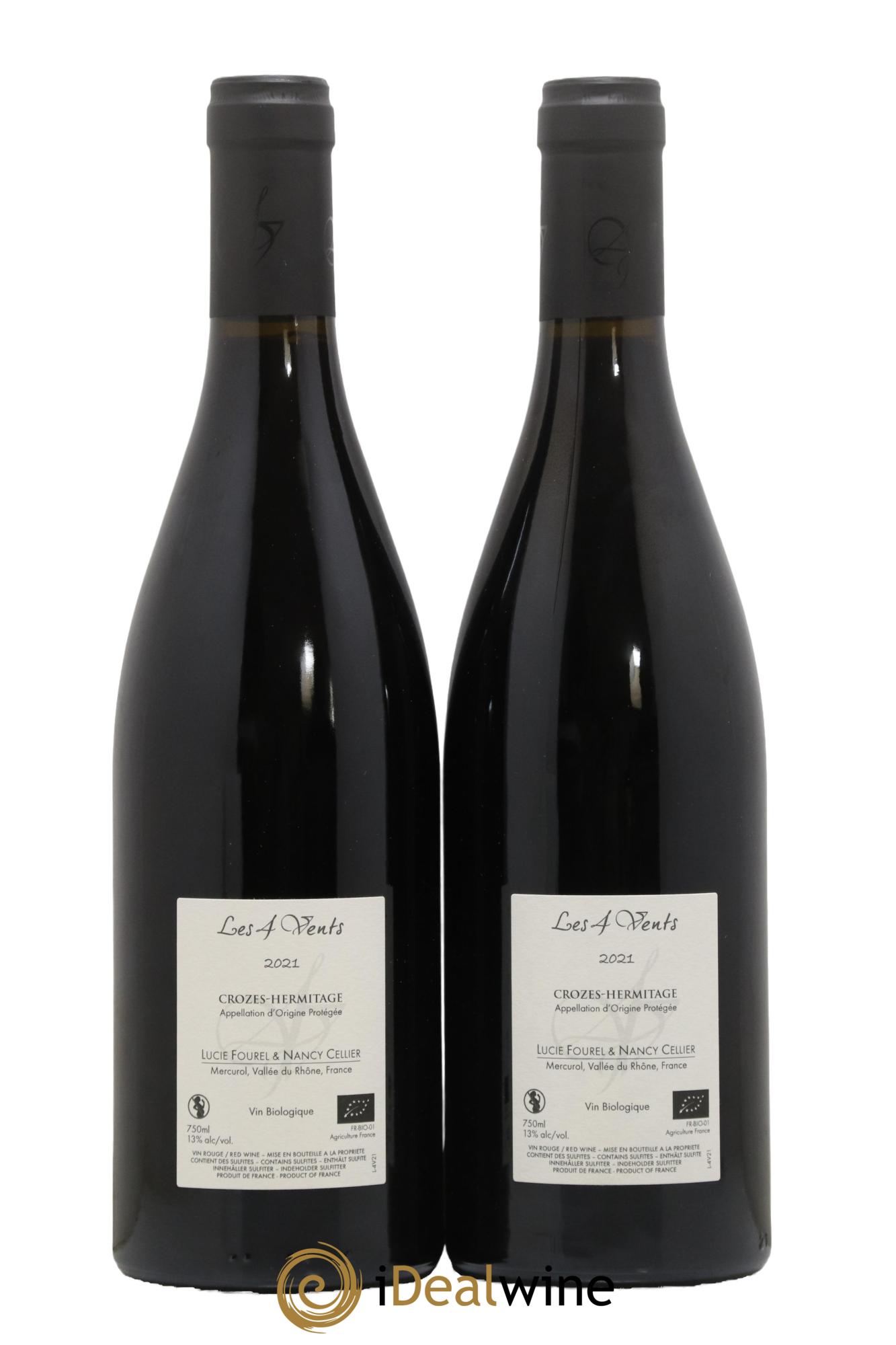 Crozes-Hermitage Les 4 vents Les 4 vents (anciennement Domaine de Lucie)  2021 - Lot de 2 bouteilles - 1