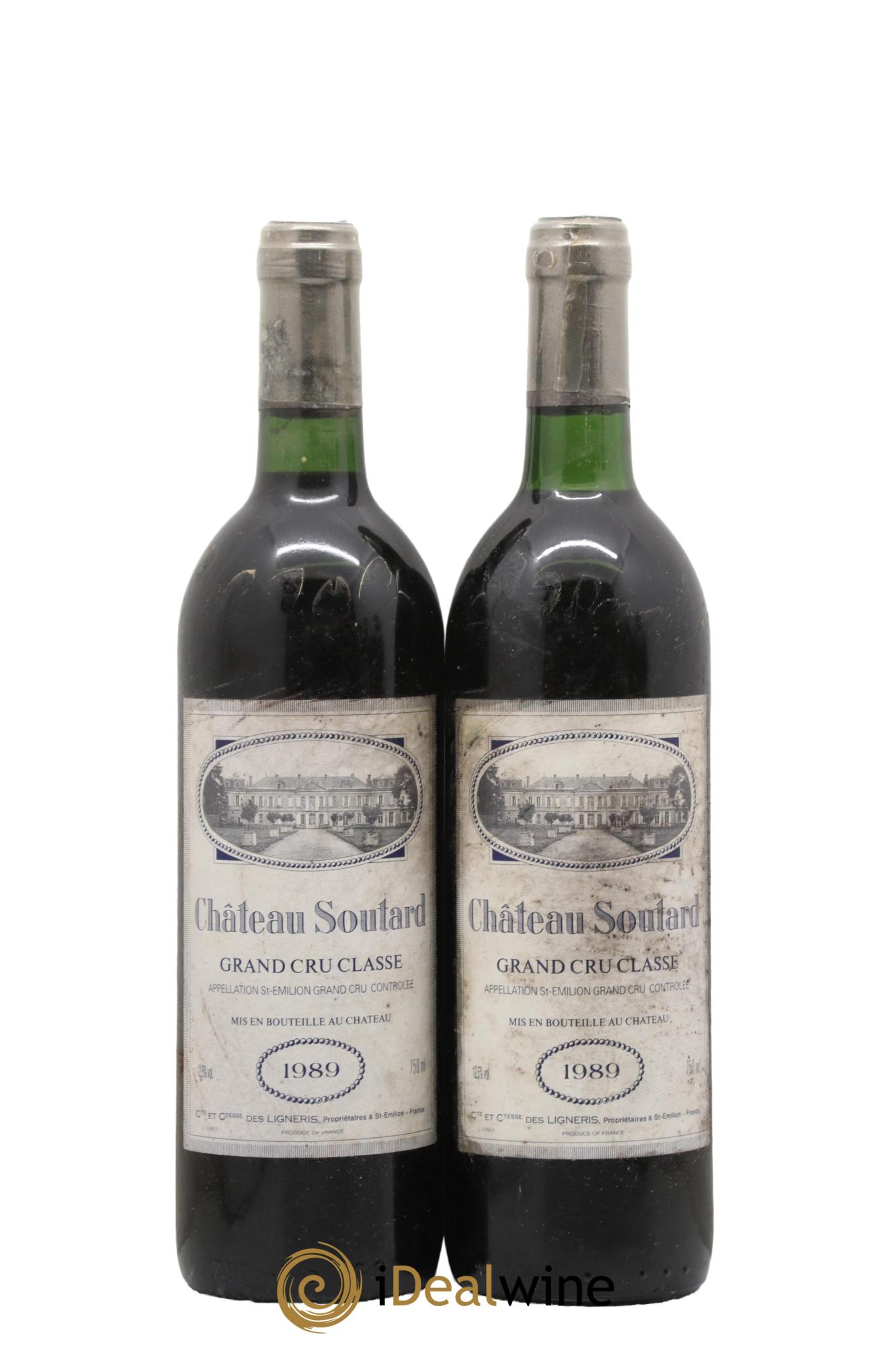 Château Soutard Grand Cru Classé 1989 - Lot of 2 bottles - 0