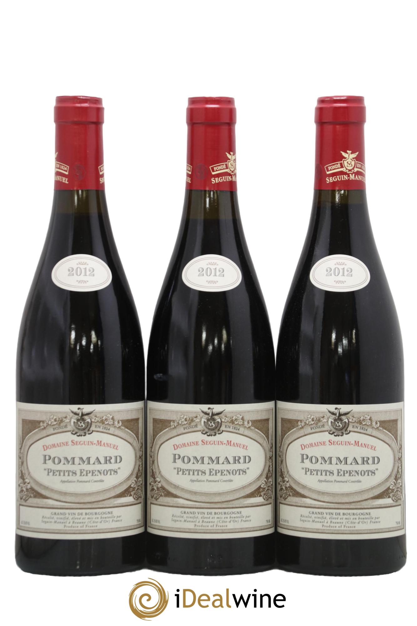 Pommard Petits Epenots Seguin Manuel 2012 - Lotto di 3 bottiglie - 0