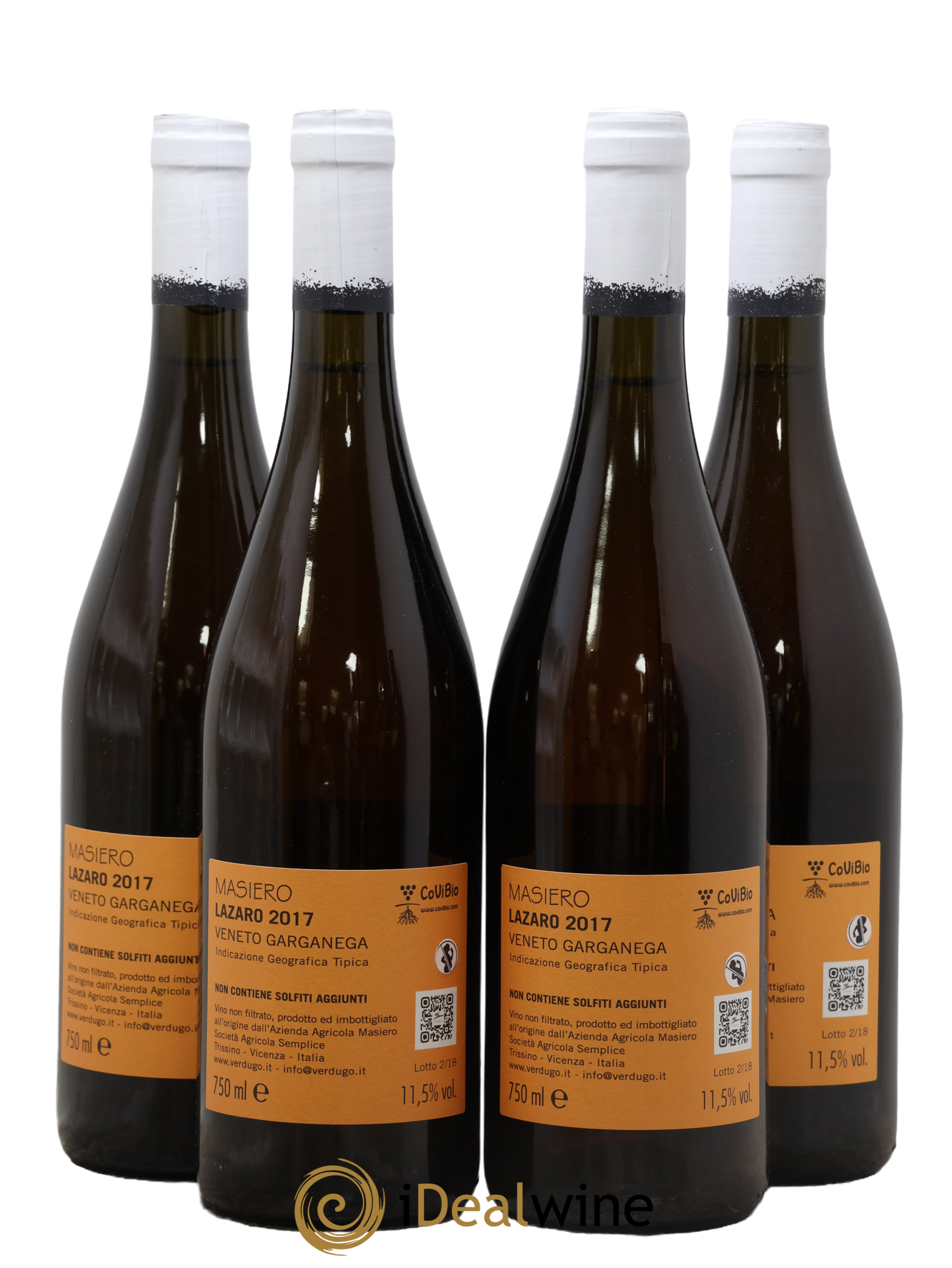 Italie Veneto Lazaro IGT Garganega Gianfranco Masiero 2017 - Lot of 4 bottles - 1