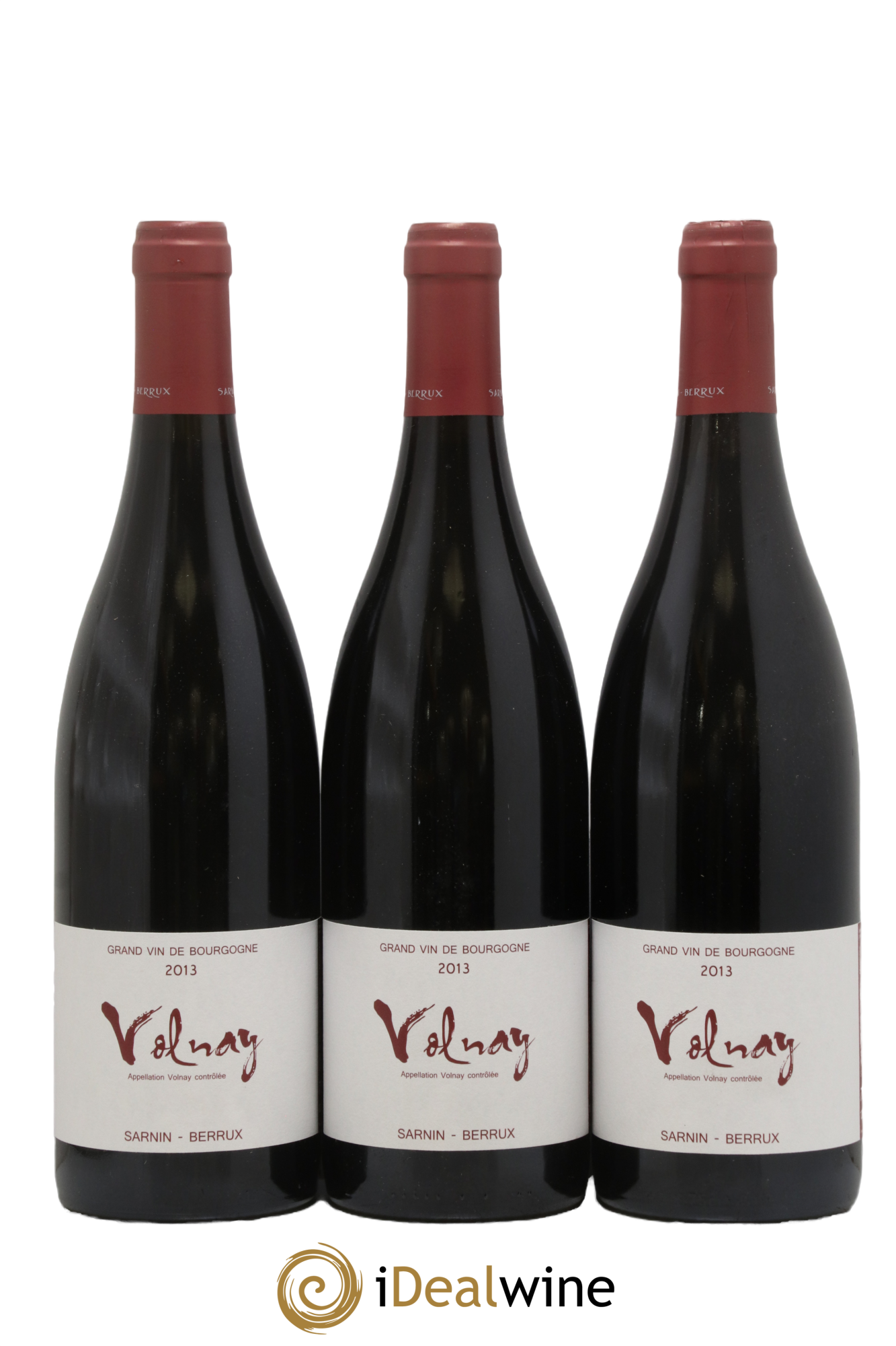 Volnay Sarnin-Berrux 2013 - Lot de 3 bouteilles - 0