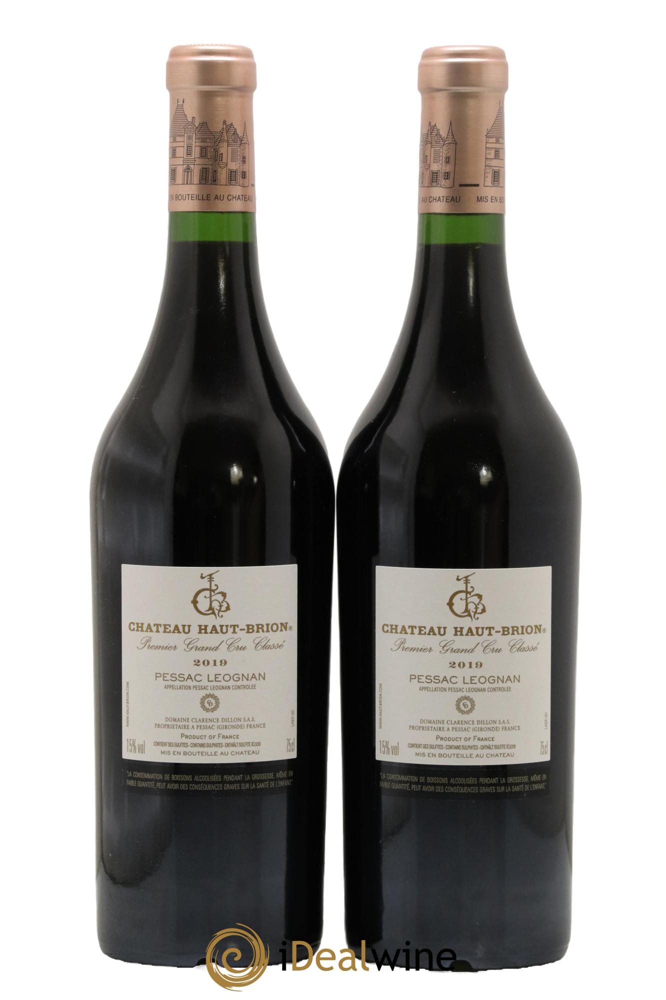 Château Haut Brion 1er Grand Cru Classé 2019 - Lotto di 2 bottiglie - 1