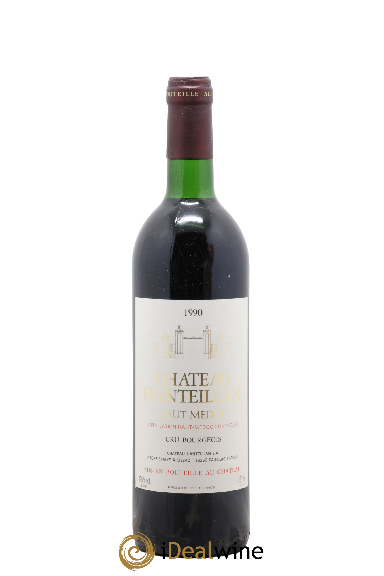 Château Hanteillan Cru Bourgeois 1990 - Lot de 1 bouteille - 0