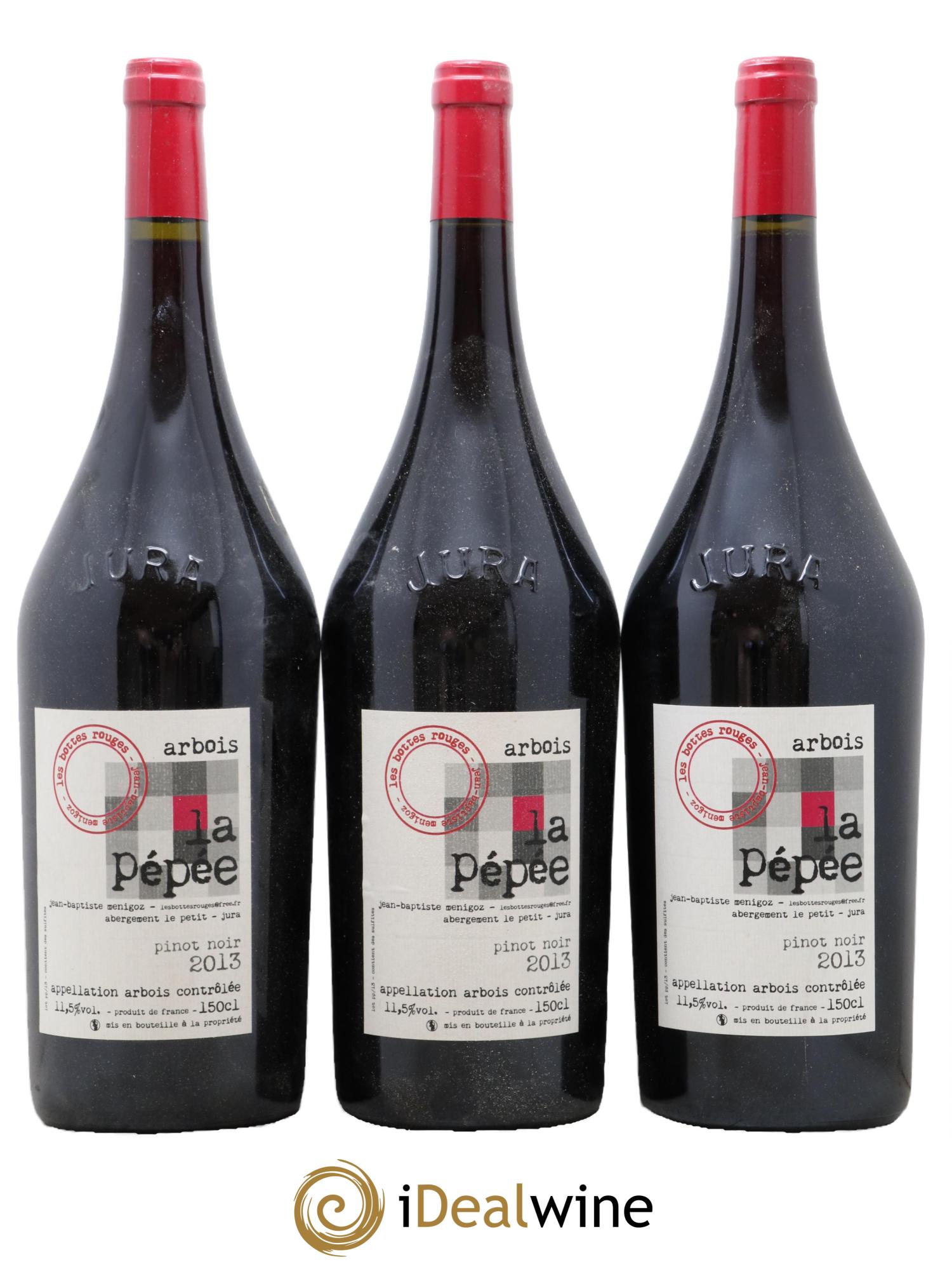 Arbois La Pepee Jean Baptiste Menigoz 2013 - Lot de 3 magnums - 0
