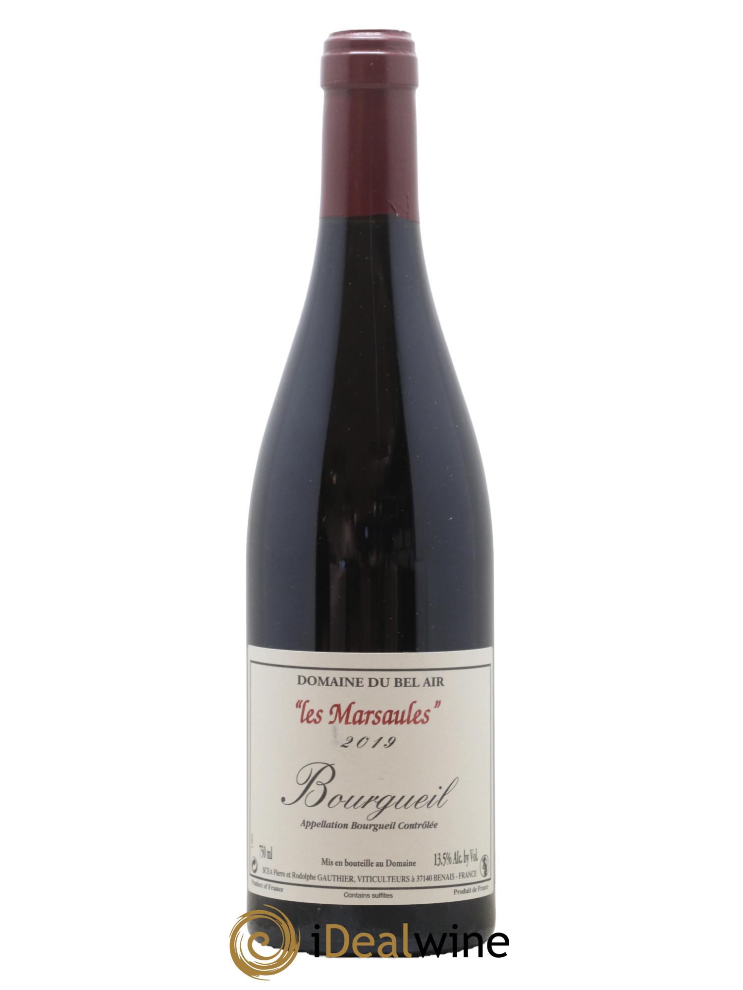 Bourgueil Marsaules Domaine du Bel Air 2019 - Lot de 1 bouteille - 0