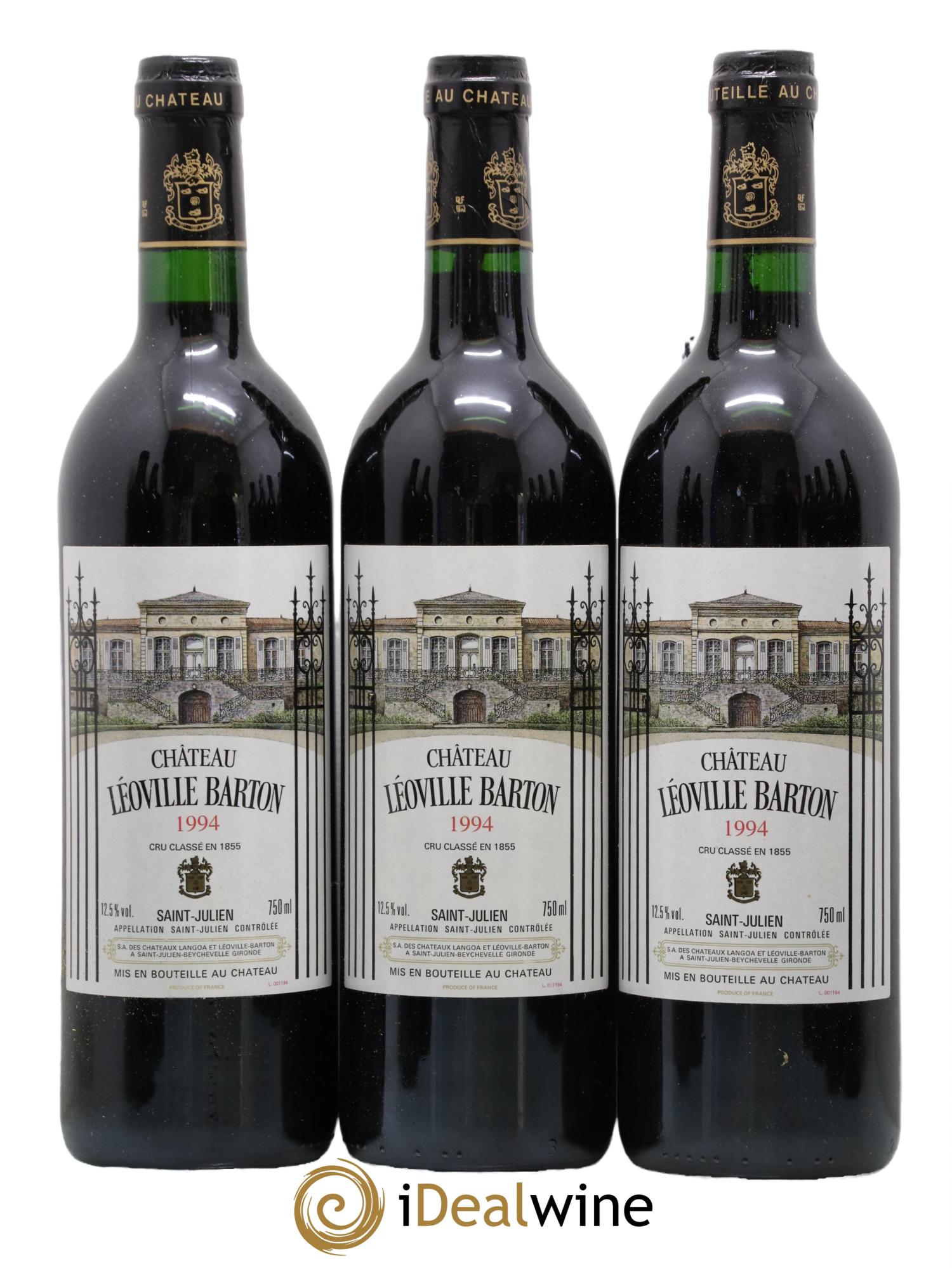 Château Léoville Barton 2ème Grand Cru Classé 1994 - Lot of 12 bottles - 2