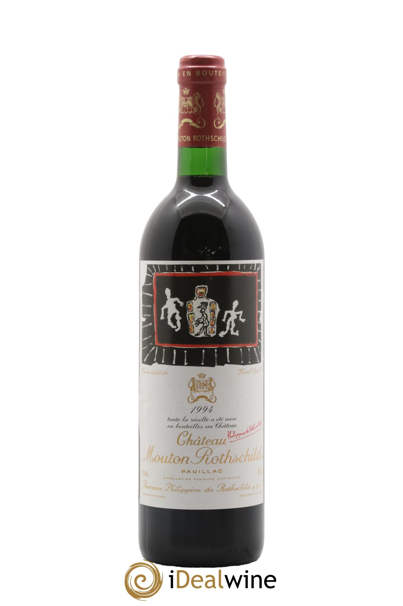Château Mouton Rothschild 1er Grand Cru Classé 1994 - Lot de 1 bouteille - 0