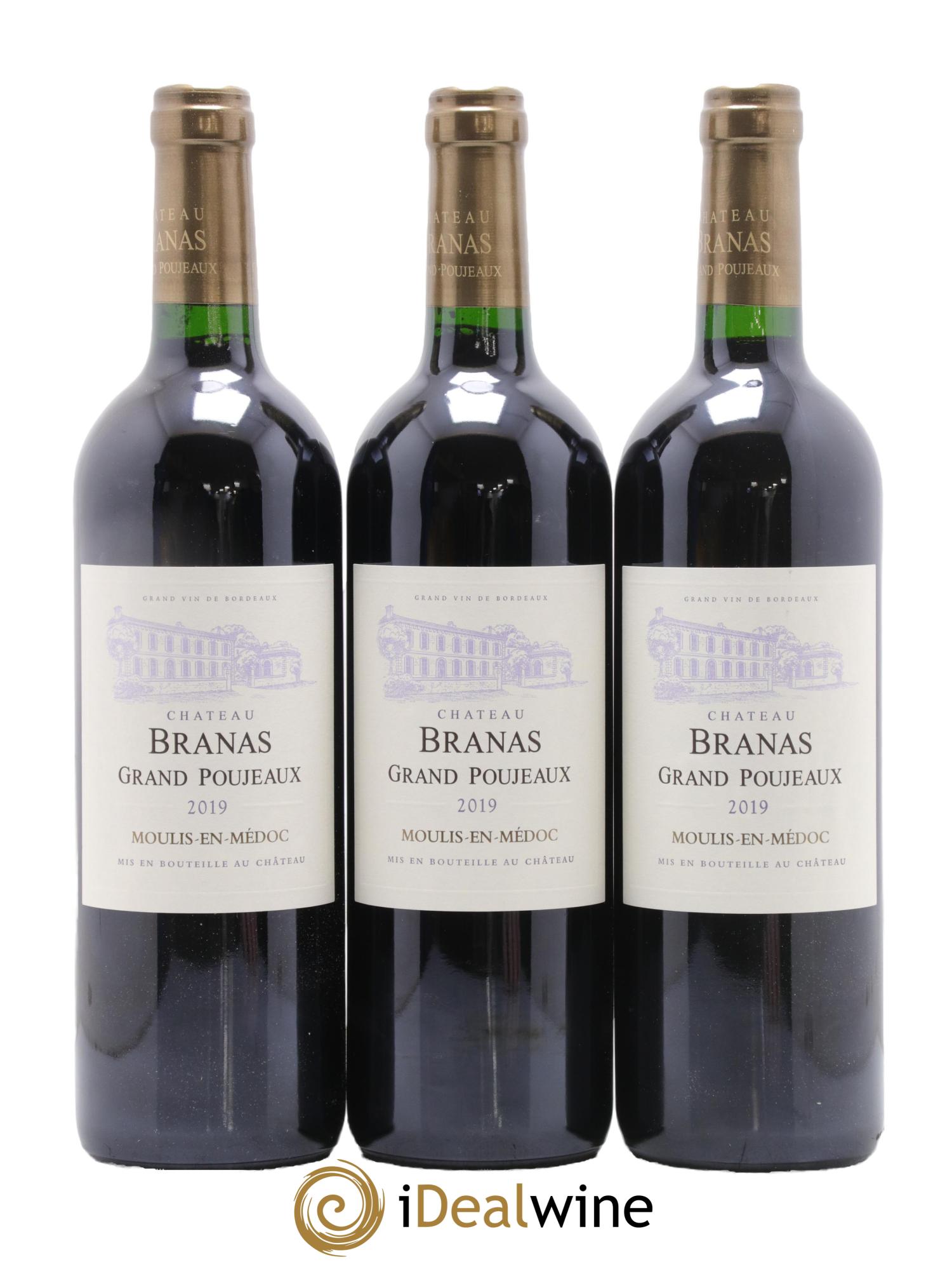 Château Branas Grand Poujeaux Cru Bourgeois 2019 - Lot de 6 bouteilles - 2