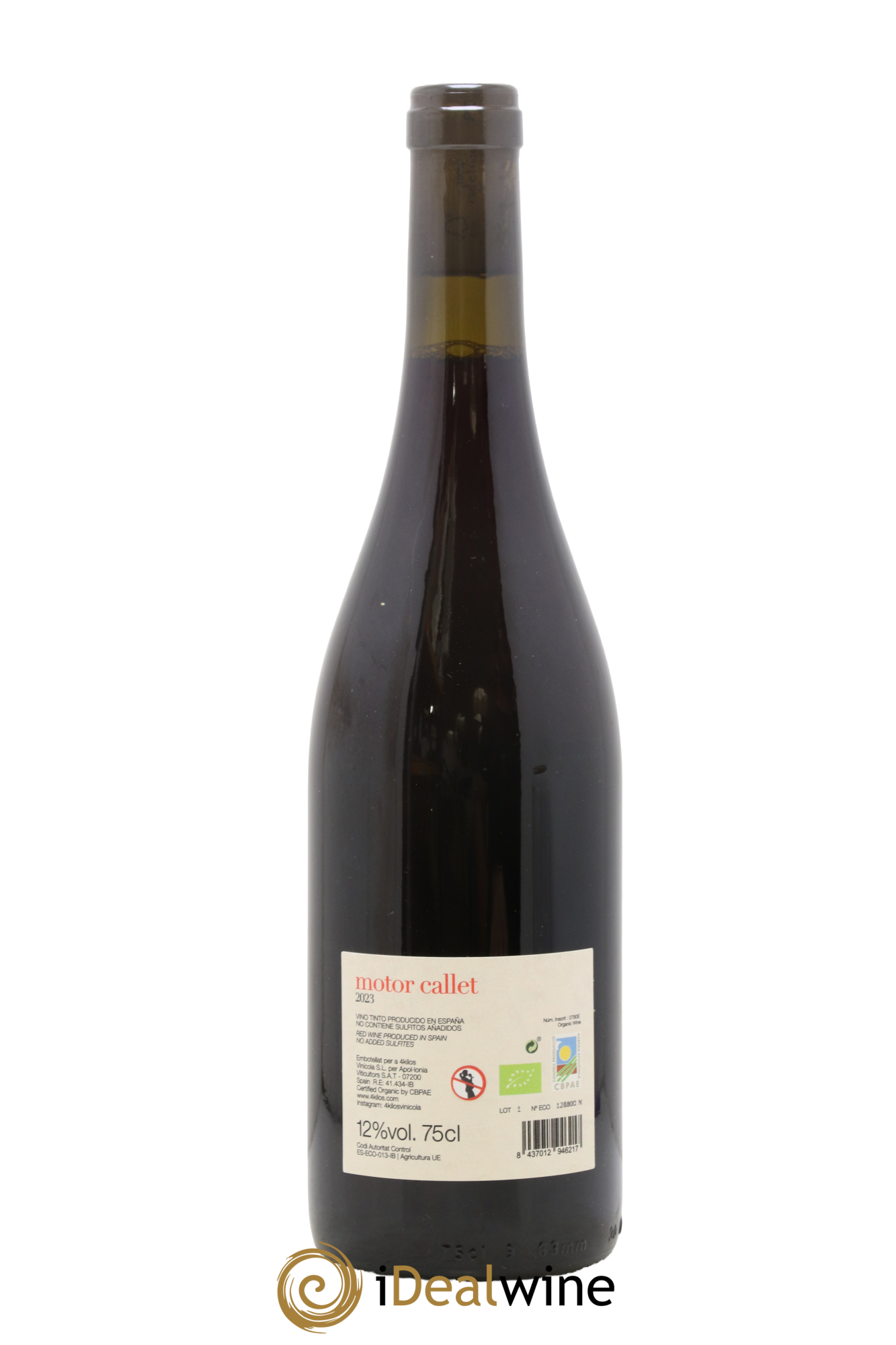 Espagne Motor Callet 4 Kilosvinicola 2023 - Lot de 1 bouteille - 1