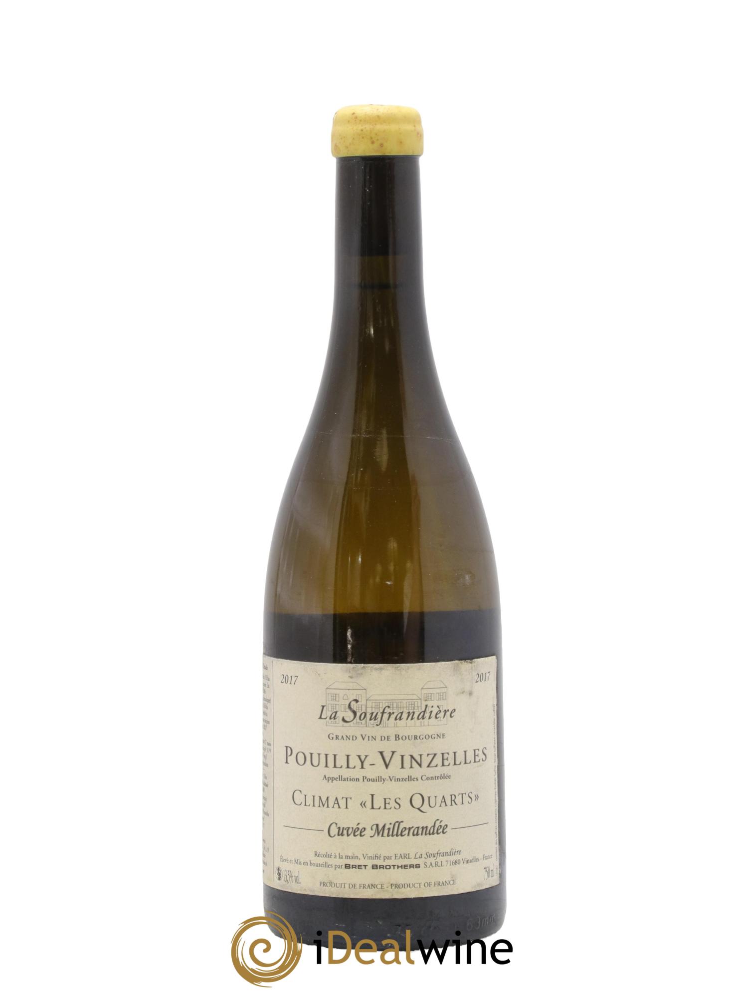 Pouilly-Vinzelles Les Quarts Millerandée La Soufrandière 2017 - Lot de 1 bouteille - 0
