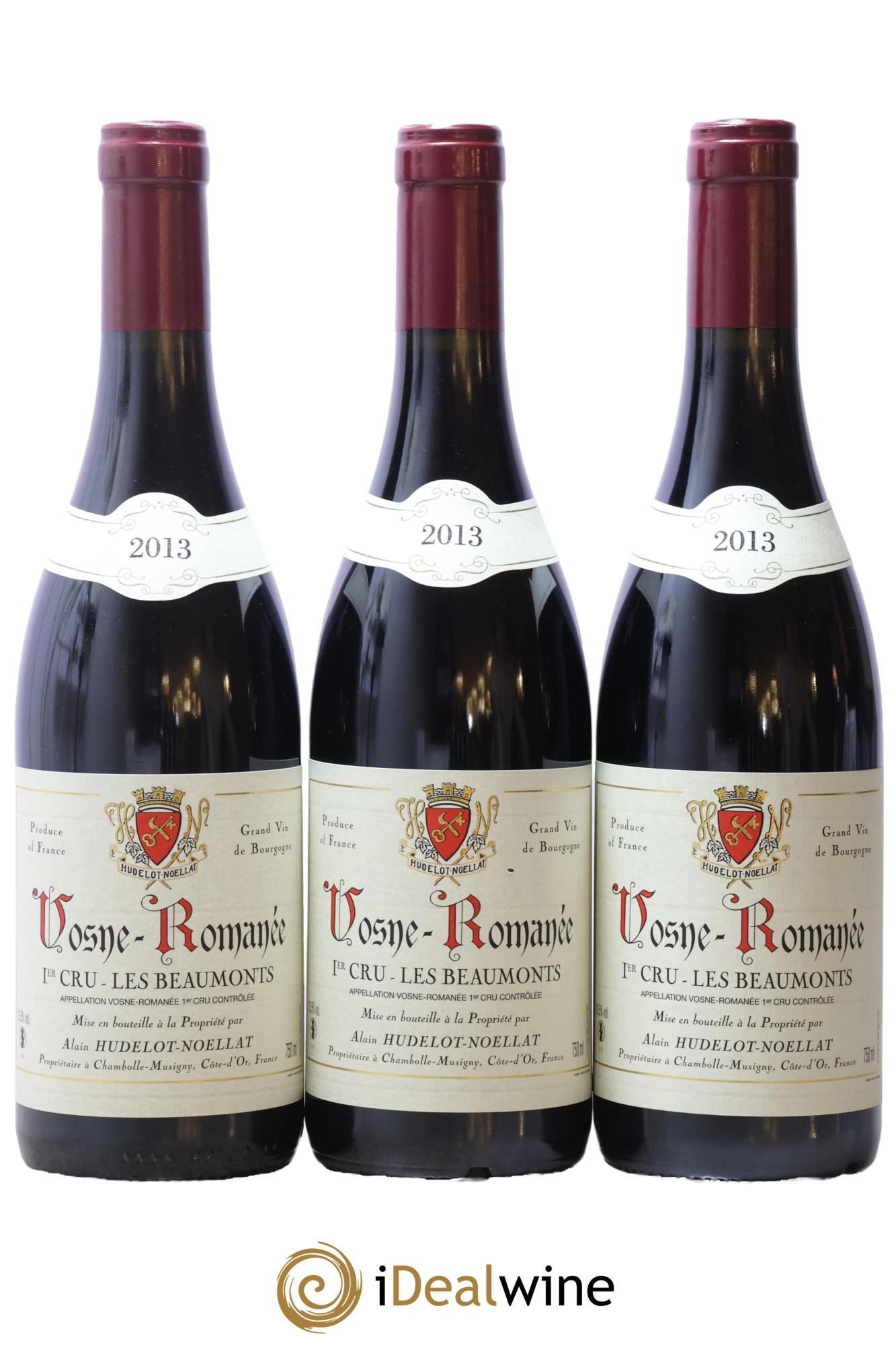 Vosne-Romanée 1er Cru Les Beaumonts Hudelot-Noëllat 2013 - Lot de 3 bouteilles - 0