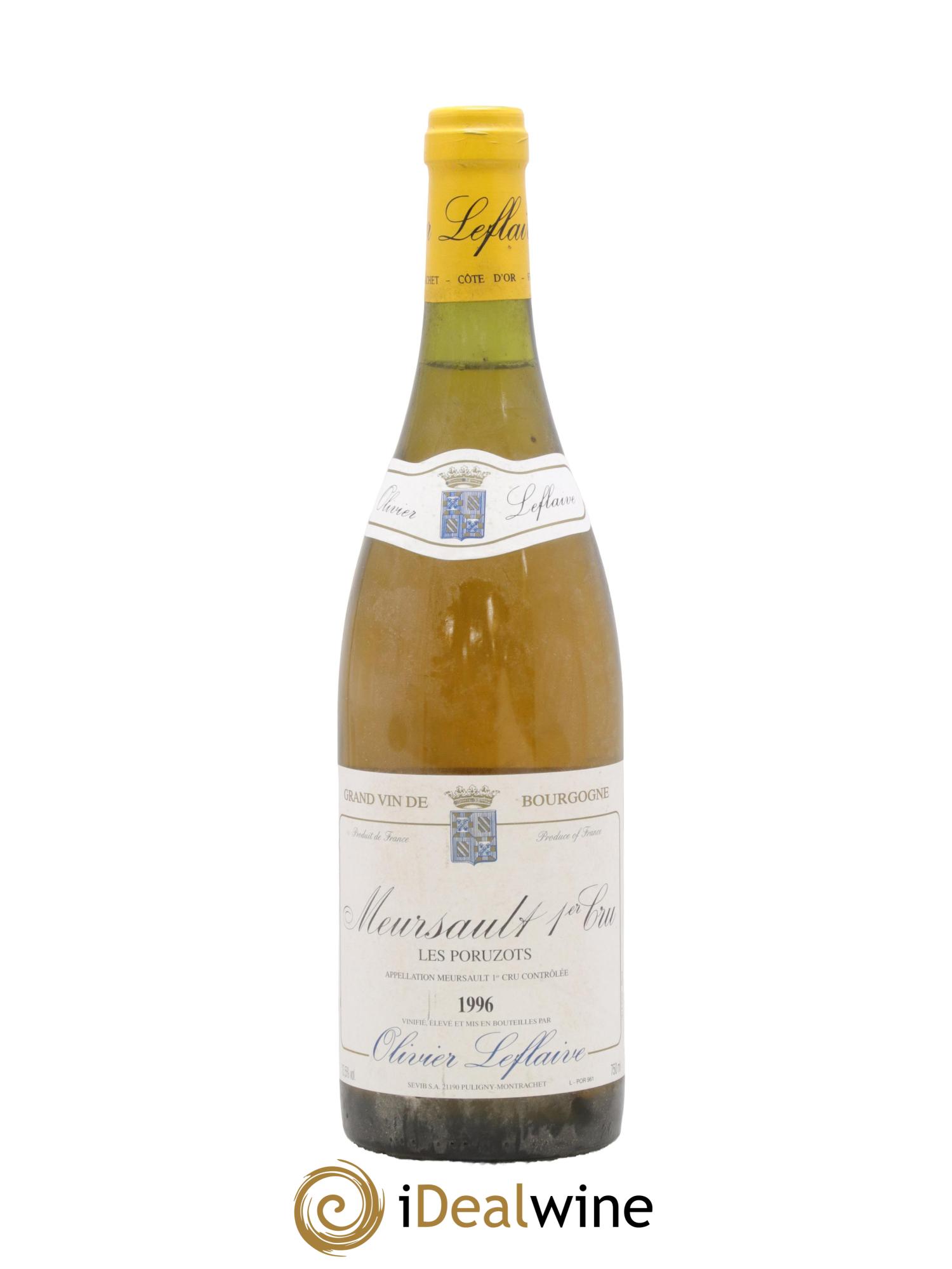 Meursault 1er Cru Poruzots Olivier Leflaive 1996 - Lot de 1 bouteille - 0
