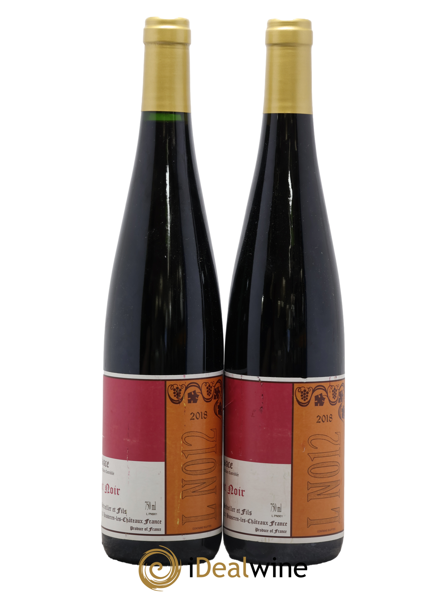 Alsace Pinot Noir LN012 Gérard Schueller (Domaine) 2018 - Lot de 2 bouteilles - 0