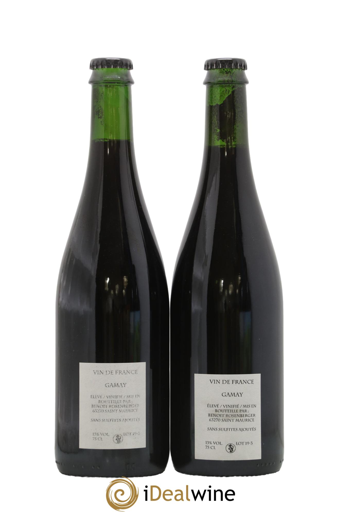 Vin de France Verre de Terre Loup des Vignes Benoit Rosenberger 2019 - Posten von 2 Flaschen - 1