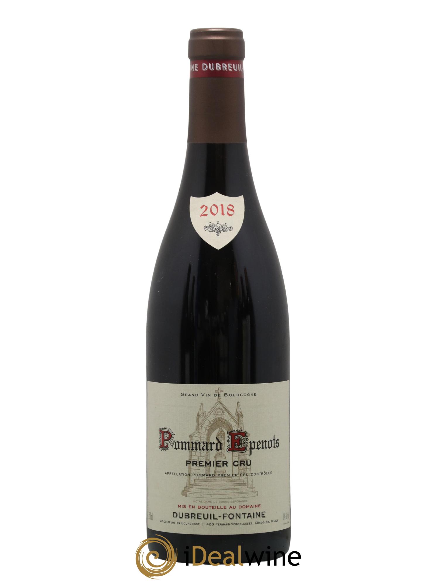 Pommard 1er Cru Les Epenots Domaine Dubreuil Fontaine 2018 - Lot de 1 bouteille - 0